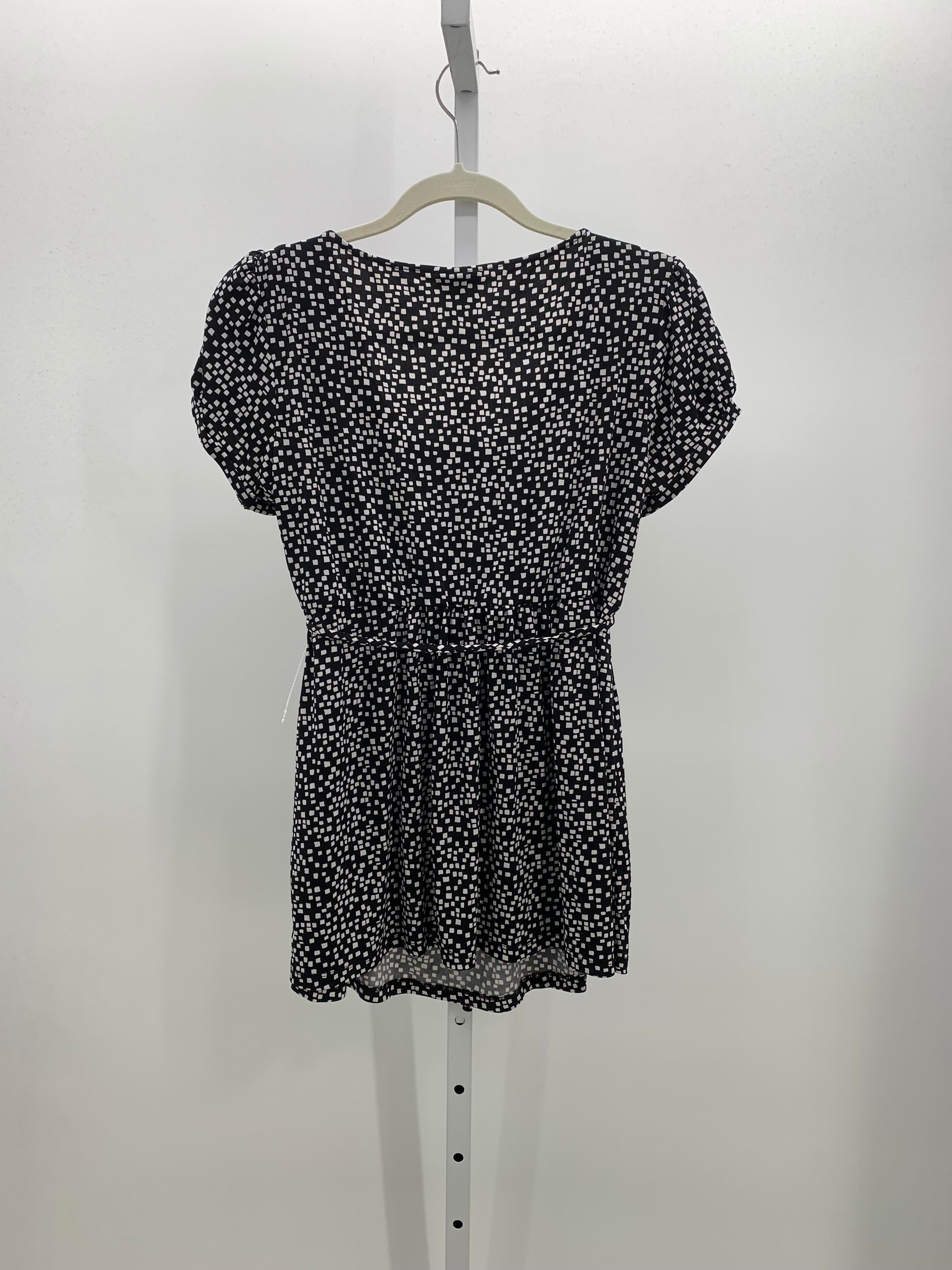 Oh Baby Black Size Medium Maternity Short Sleeve Shirt