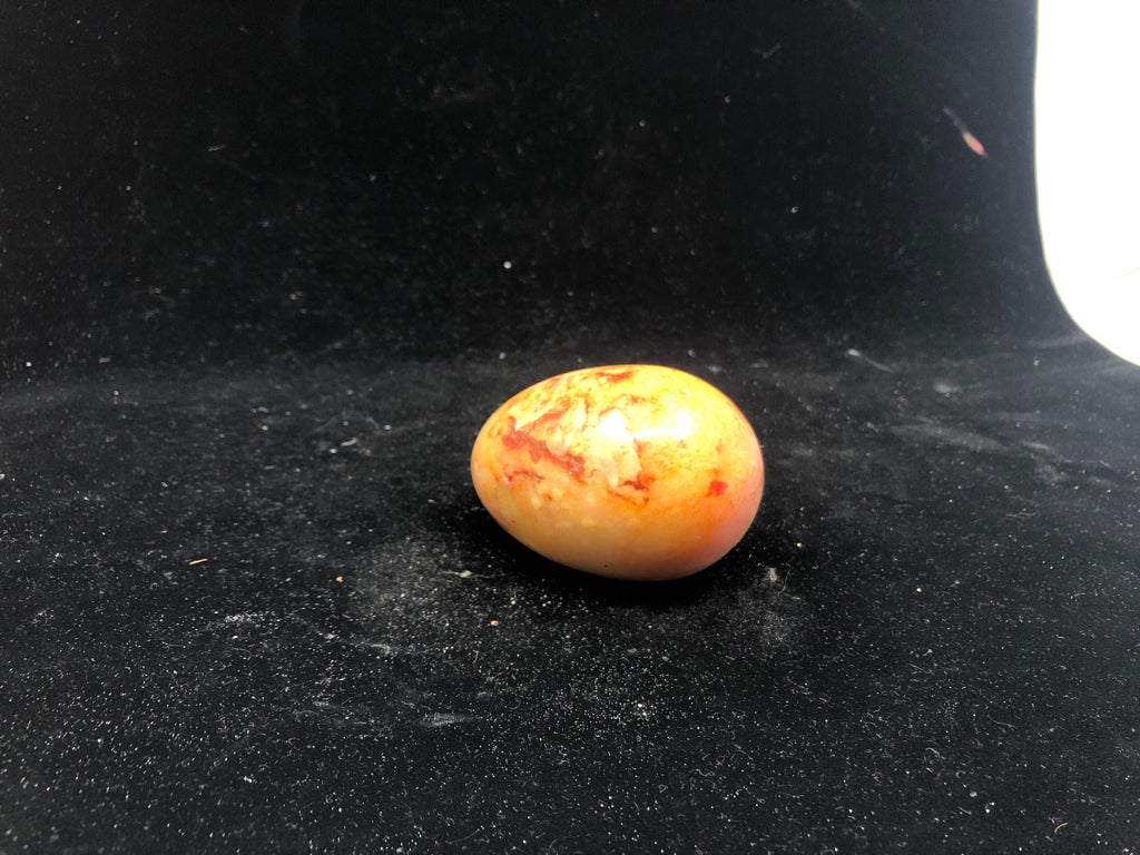 PINK/ORANGE MARBLE EGG.