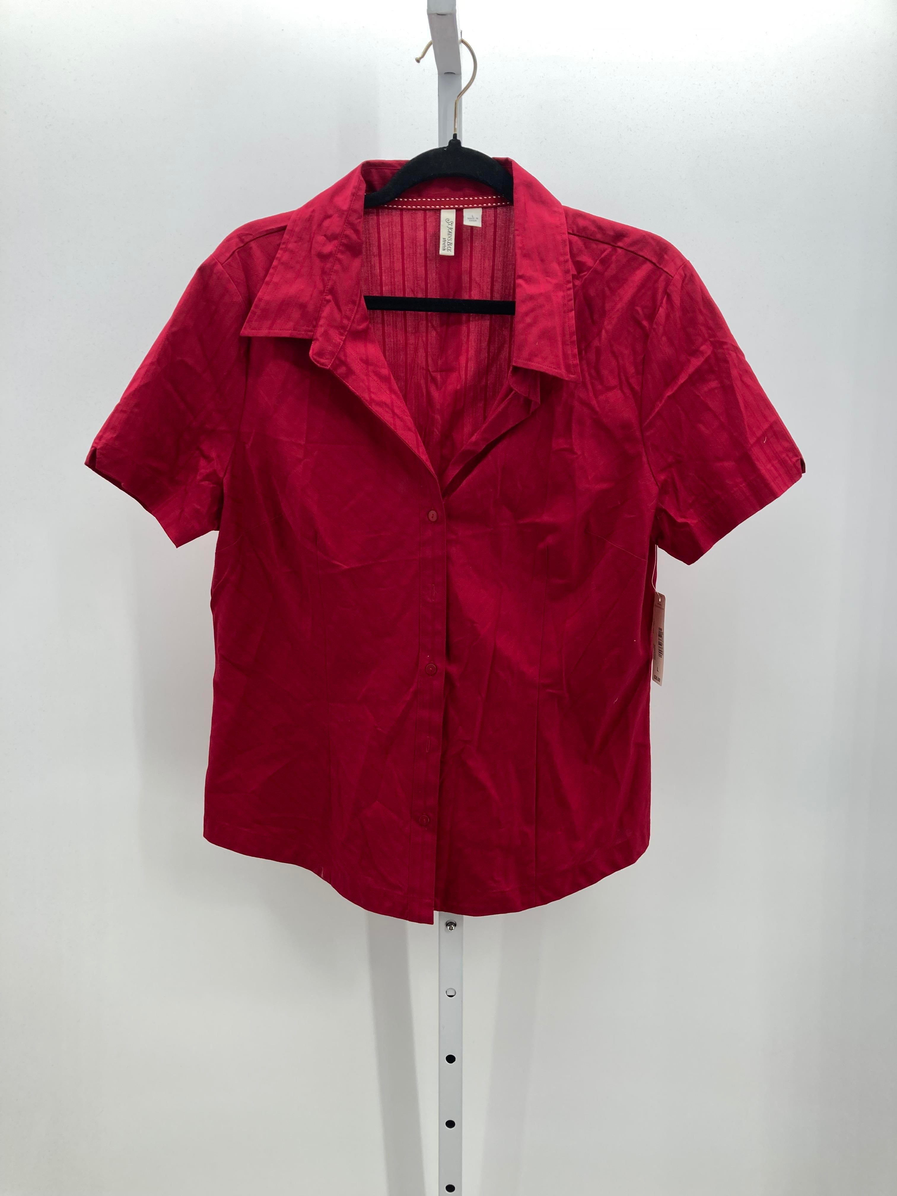 St. Johns Bay Size Large Misses Short Sleeve Shirt