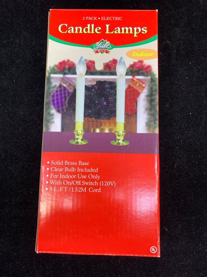 2 NIP CANDLE LAMPS