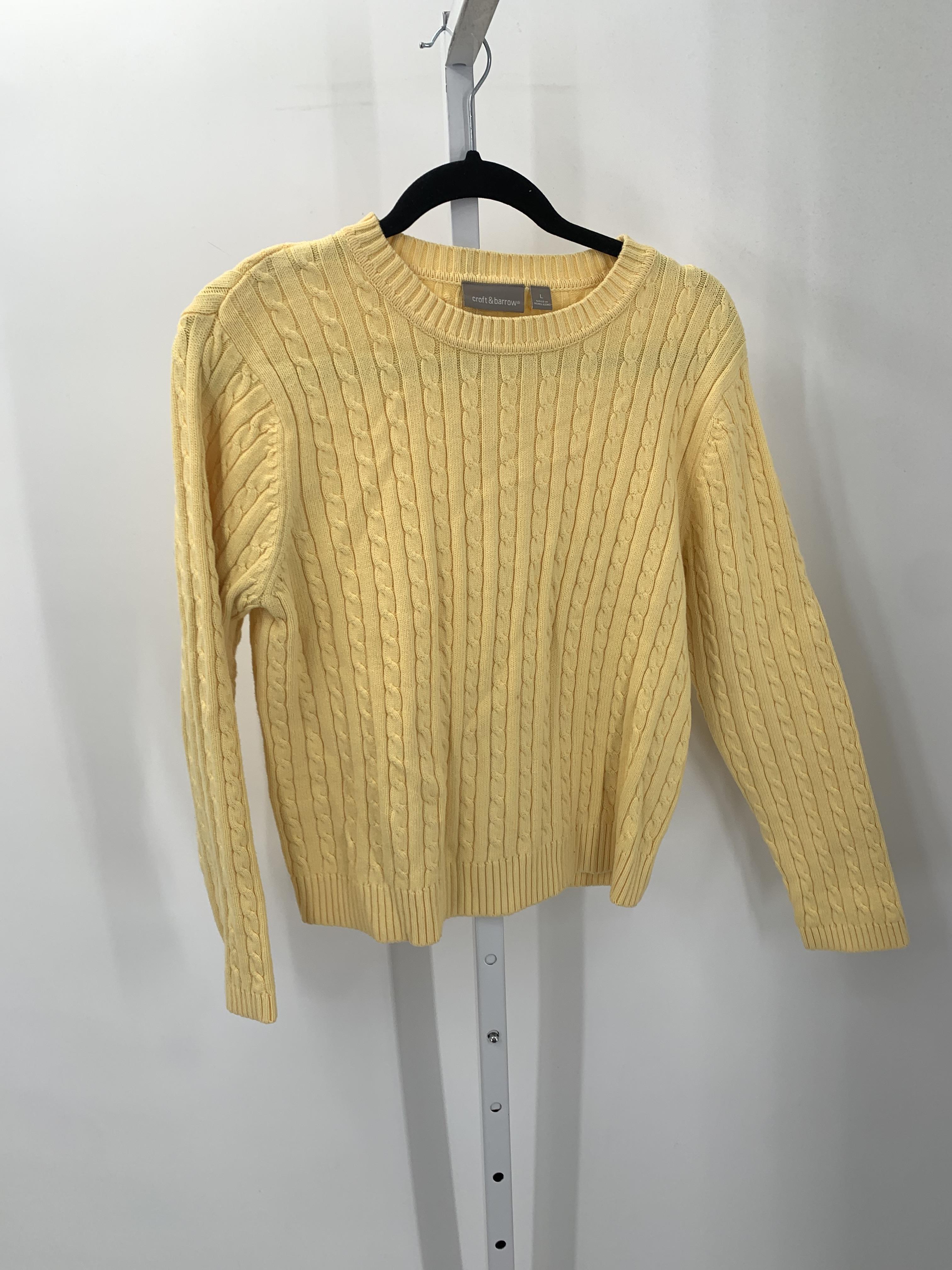 Croft & Barrow Size Large Misses Long Slv Sweater