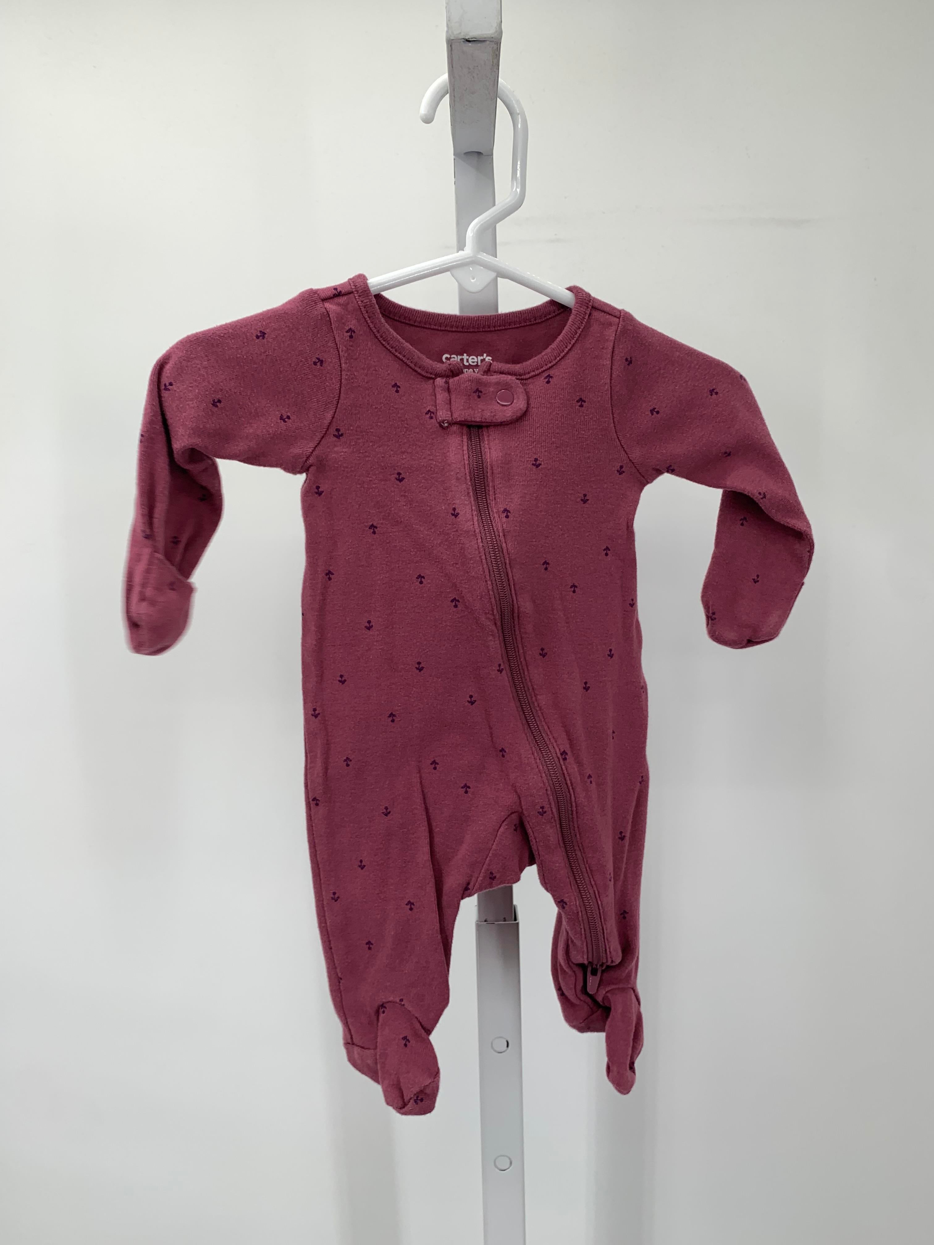 Carters Size Newborn Girls Long Slv. Romper