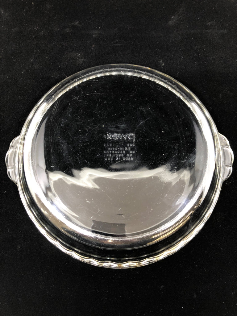 PYREX GLASS PIE DISH.