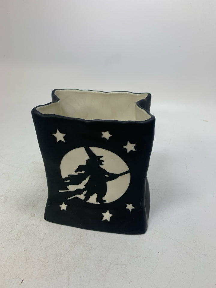 PARTYLITE WITCH VOTIVE LUMINARY CERAMIC BAG.