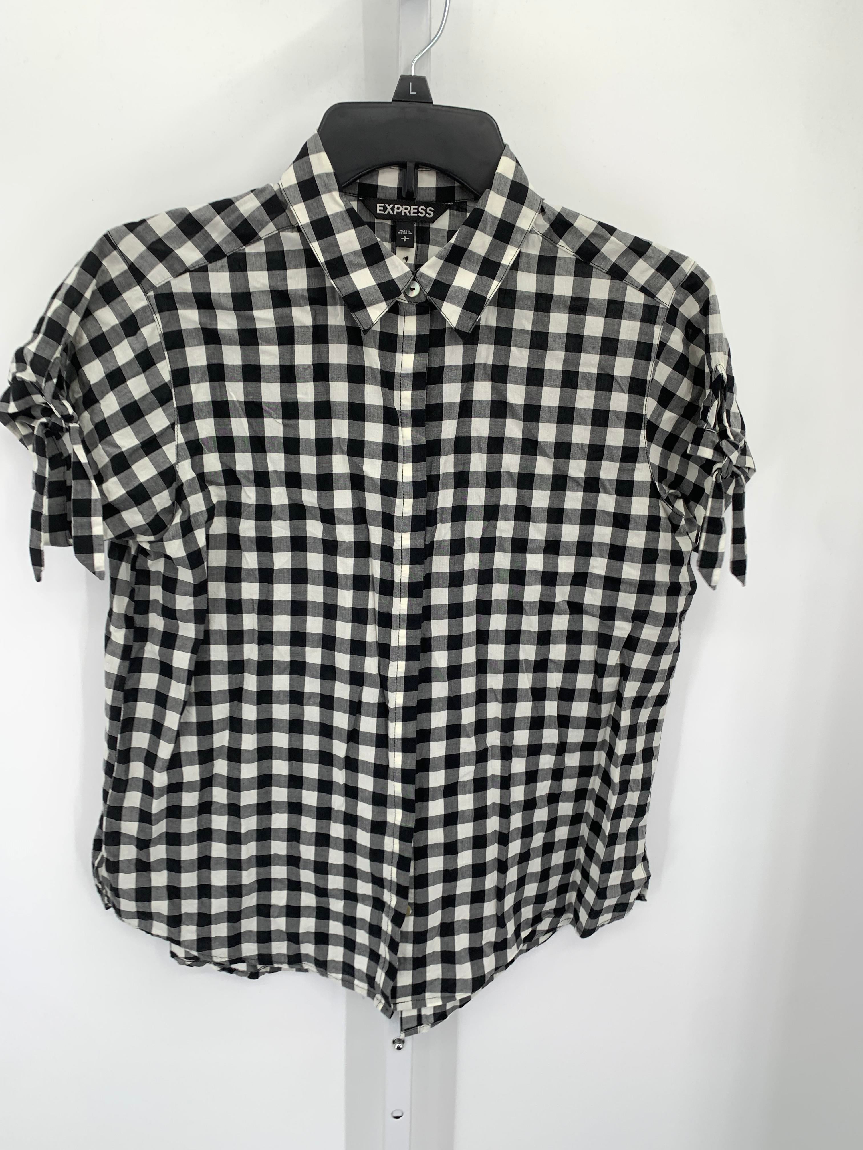 Express Size Small Misses Short Sleeve Shirt