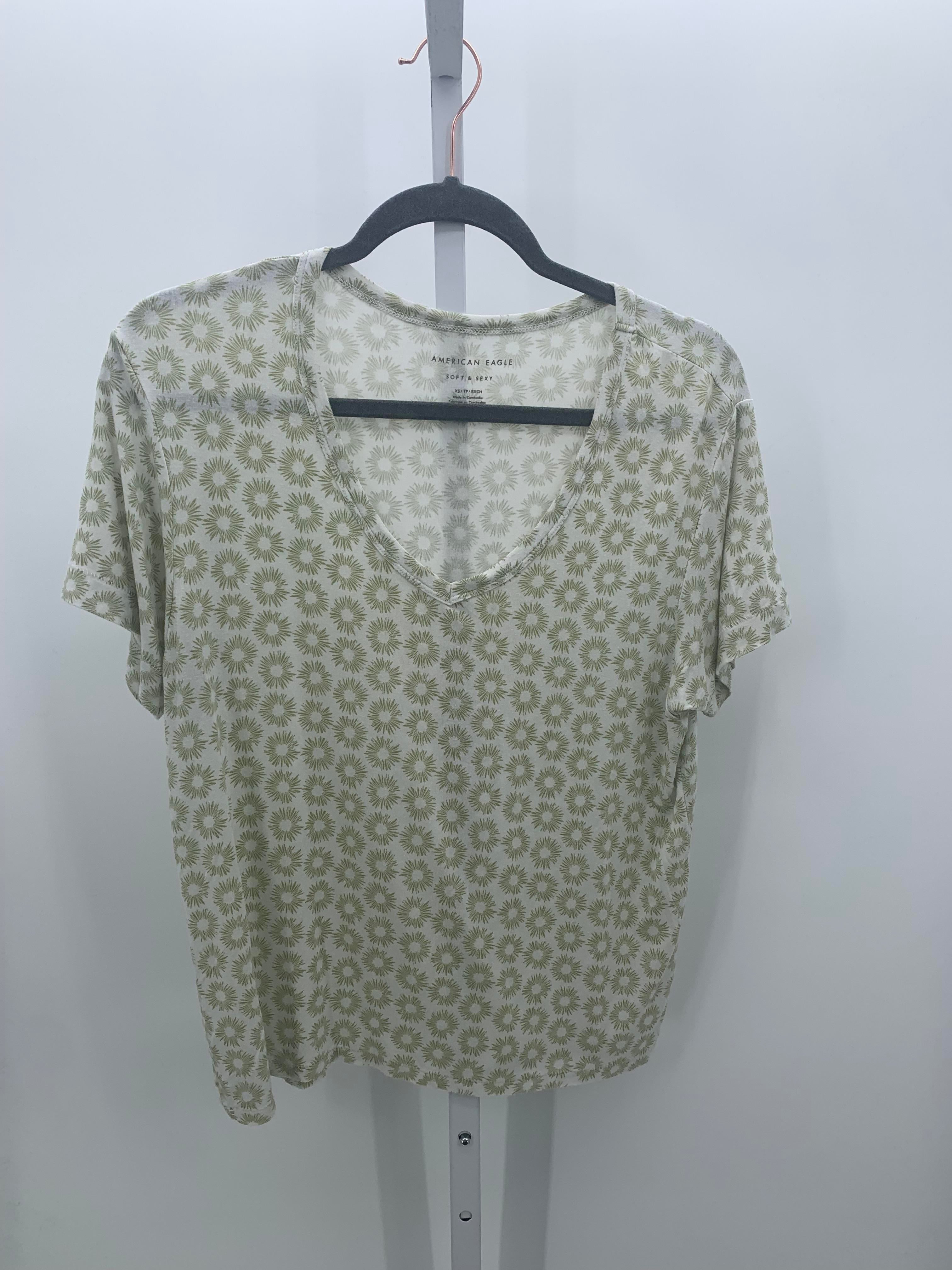 American Eagle Size X Small Juniors Short Sleeve Shirt