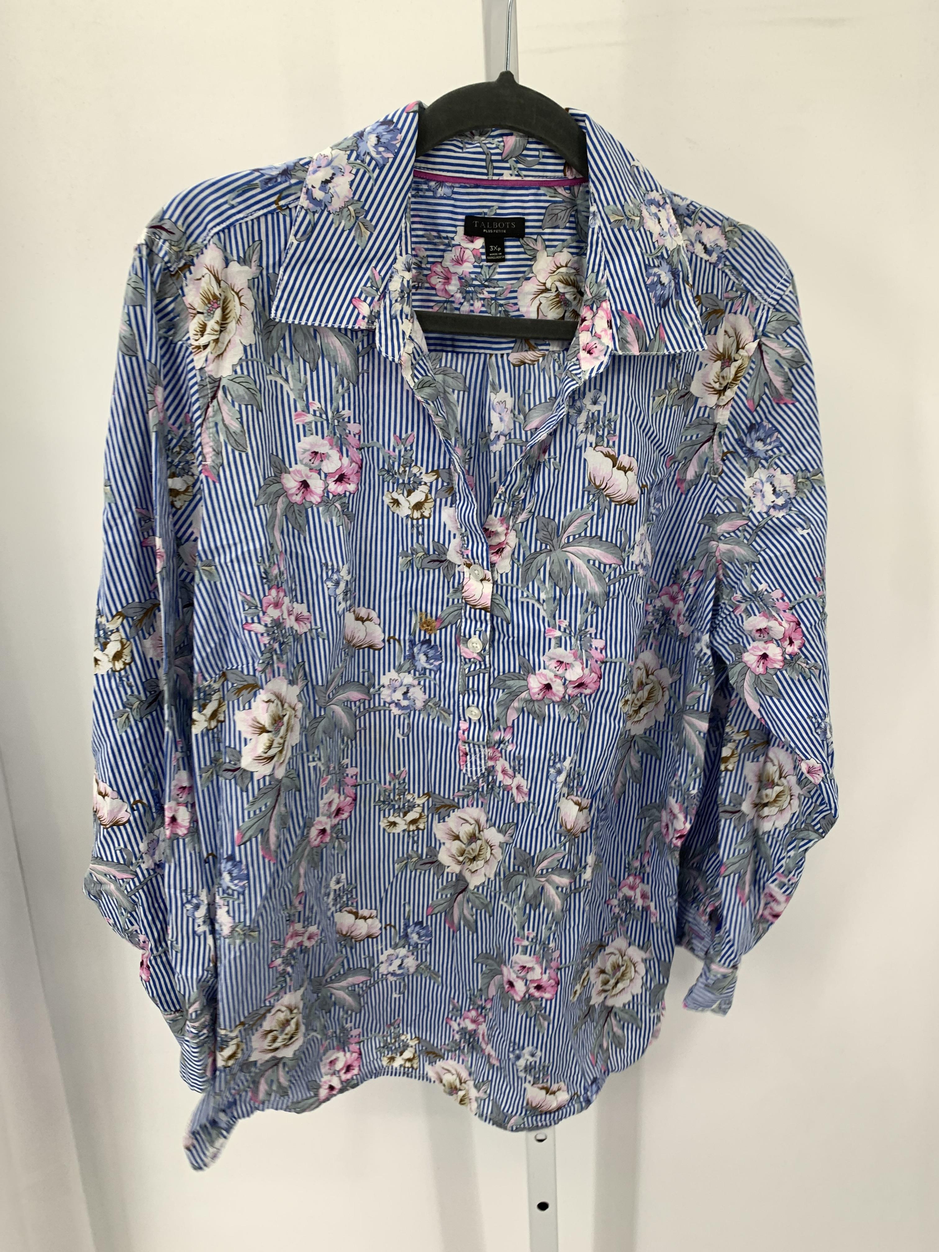 Talbots Size 3XP Womens Long Sleeve Shirt