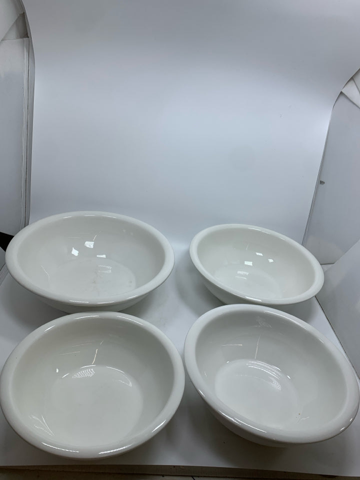 4 CERAMIC NESTING BOWLS.
