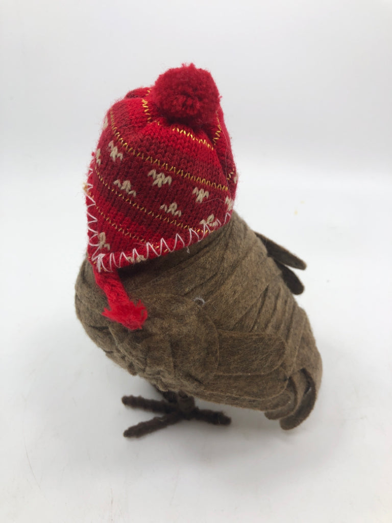 SPRITZ BIRD RED KNIT HAT.