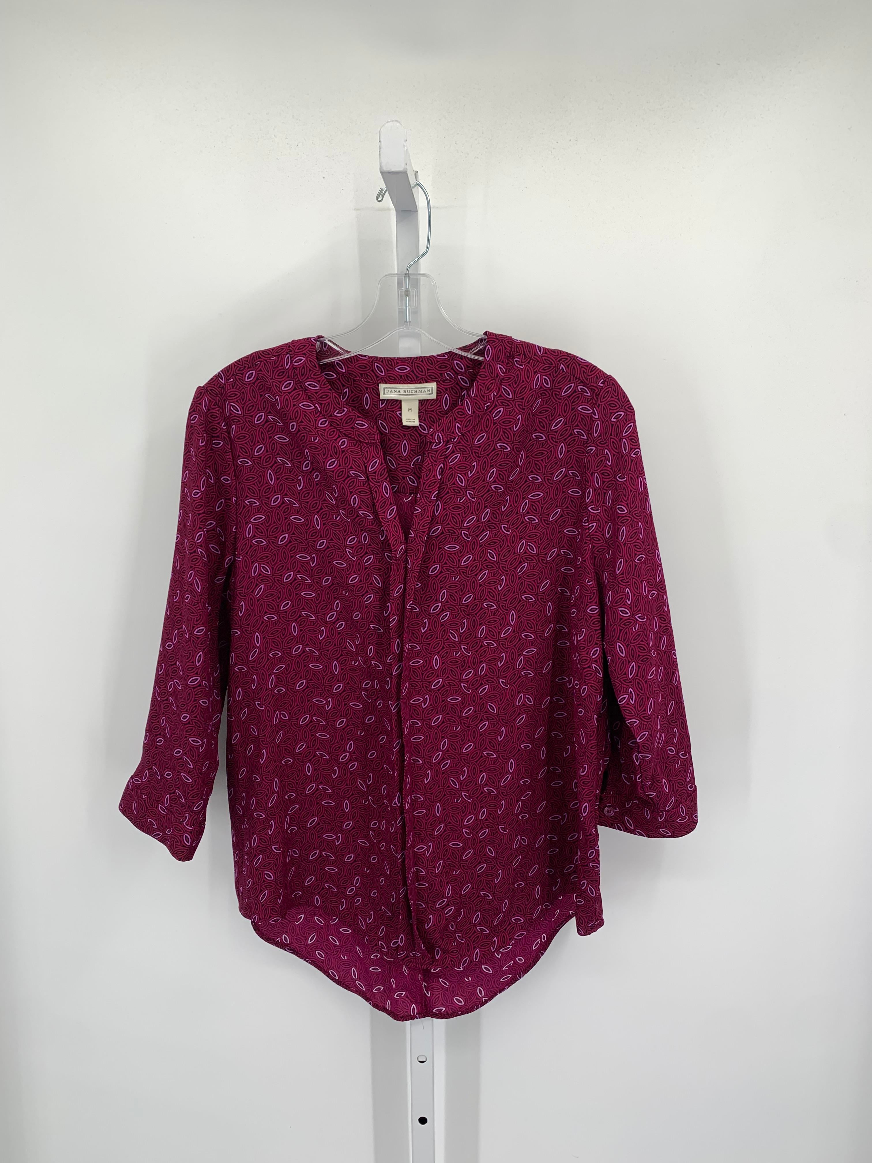 Dana Buchman Size Medium Misses 3/4 Sleeve Shirt