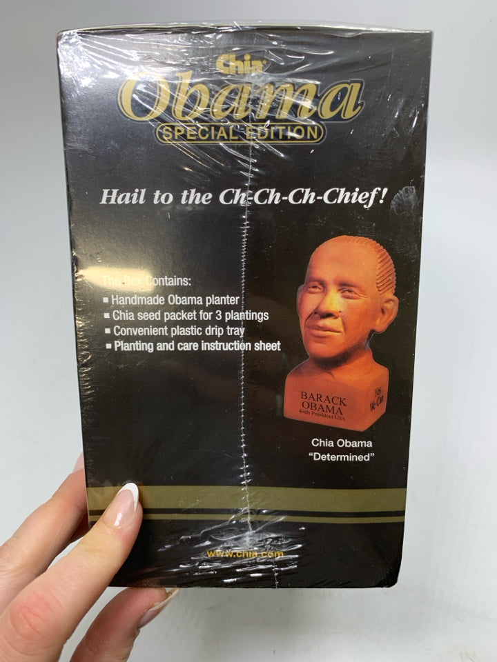 NIB BARACK OBAMA SPECIAL EDITION CHIA PET.