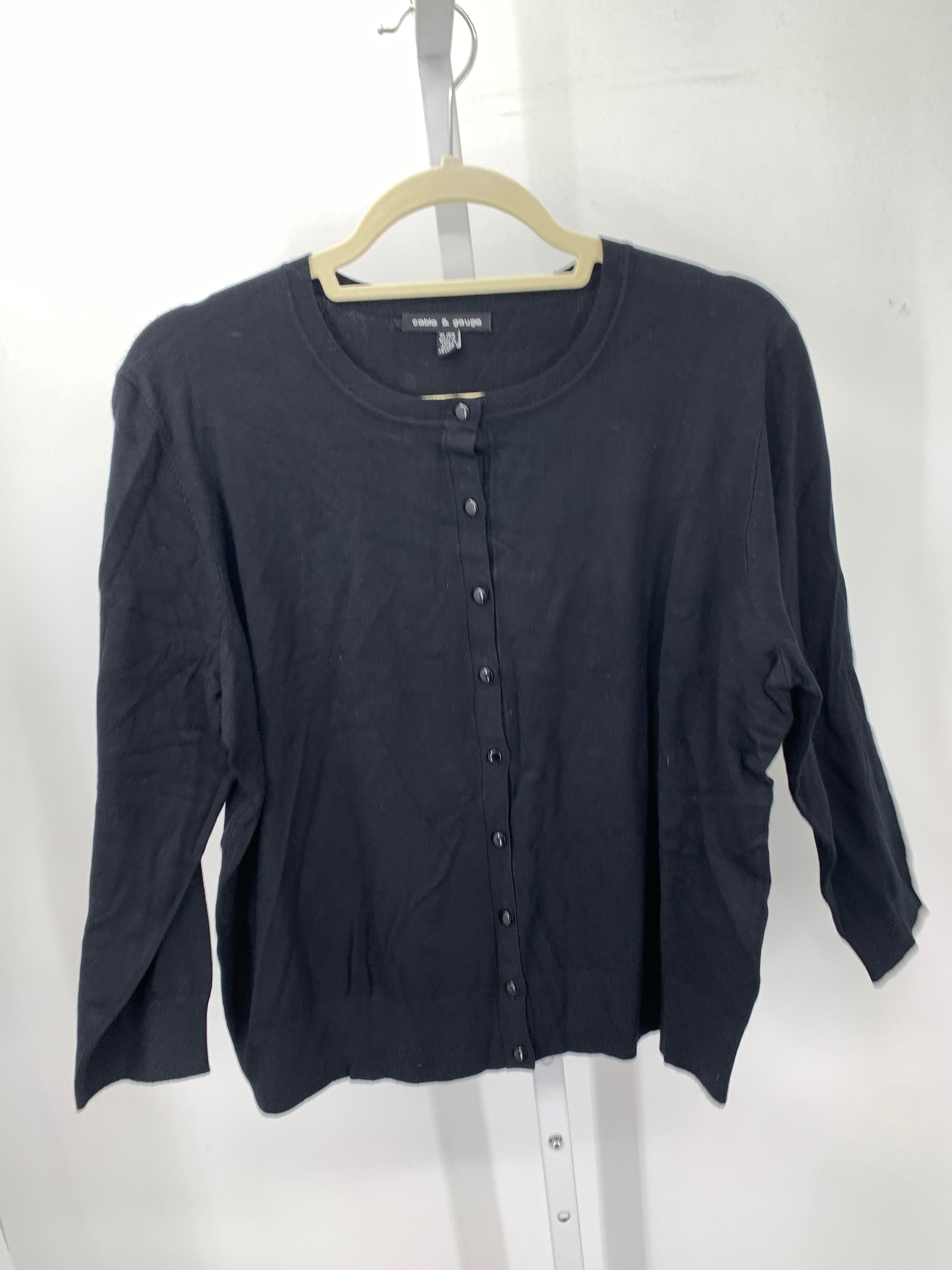 Cable & Gauge Size Extra Large Misses 3/4 Sleeve Sweater