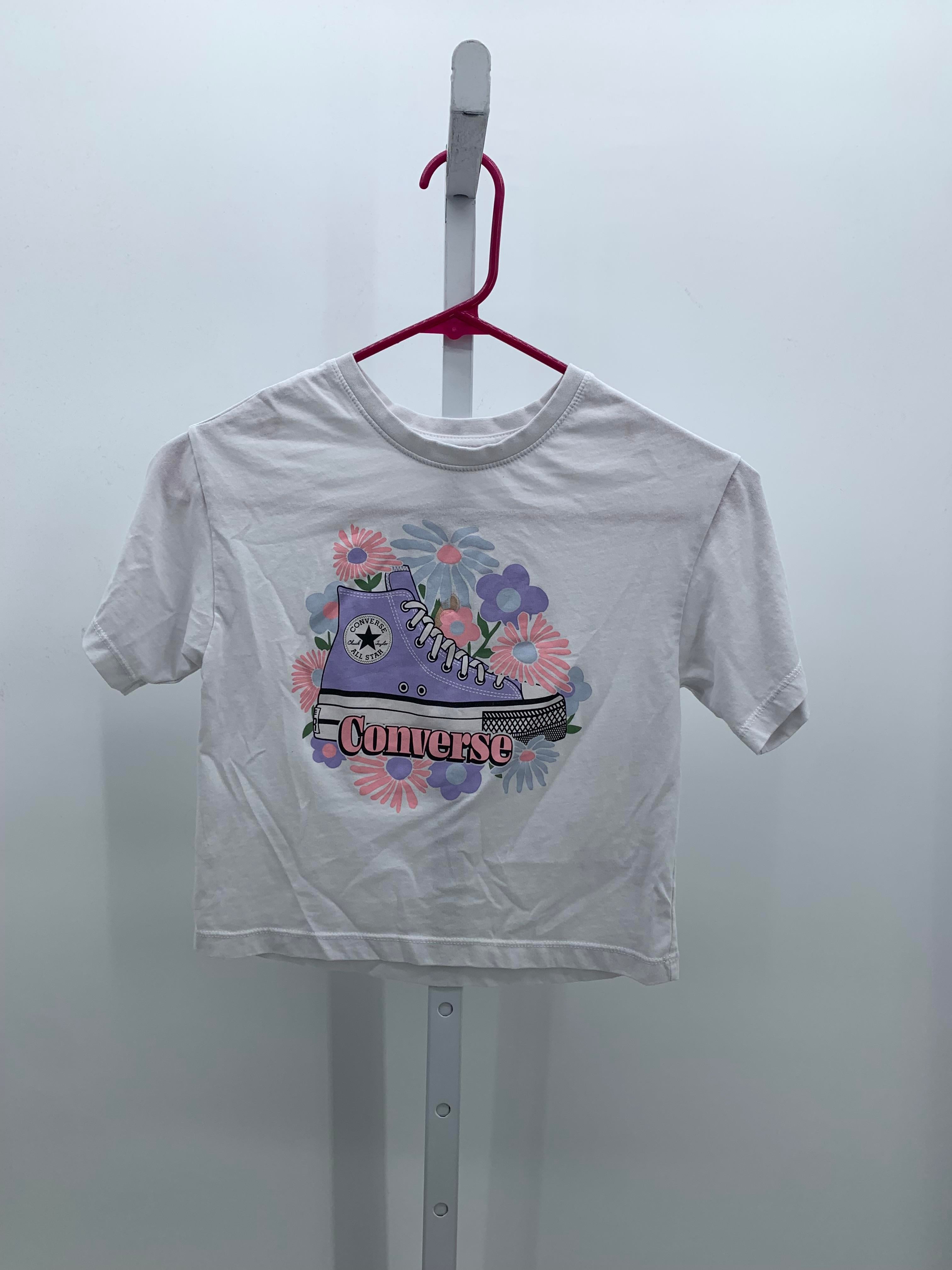 Converse Size 8-10 Girls Short Sleeve Shirt