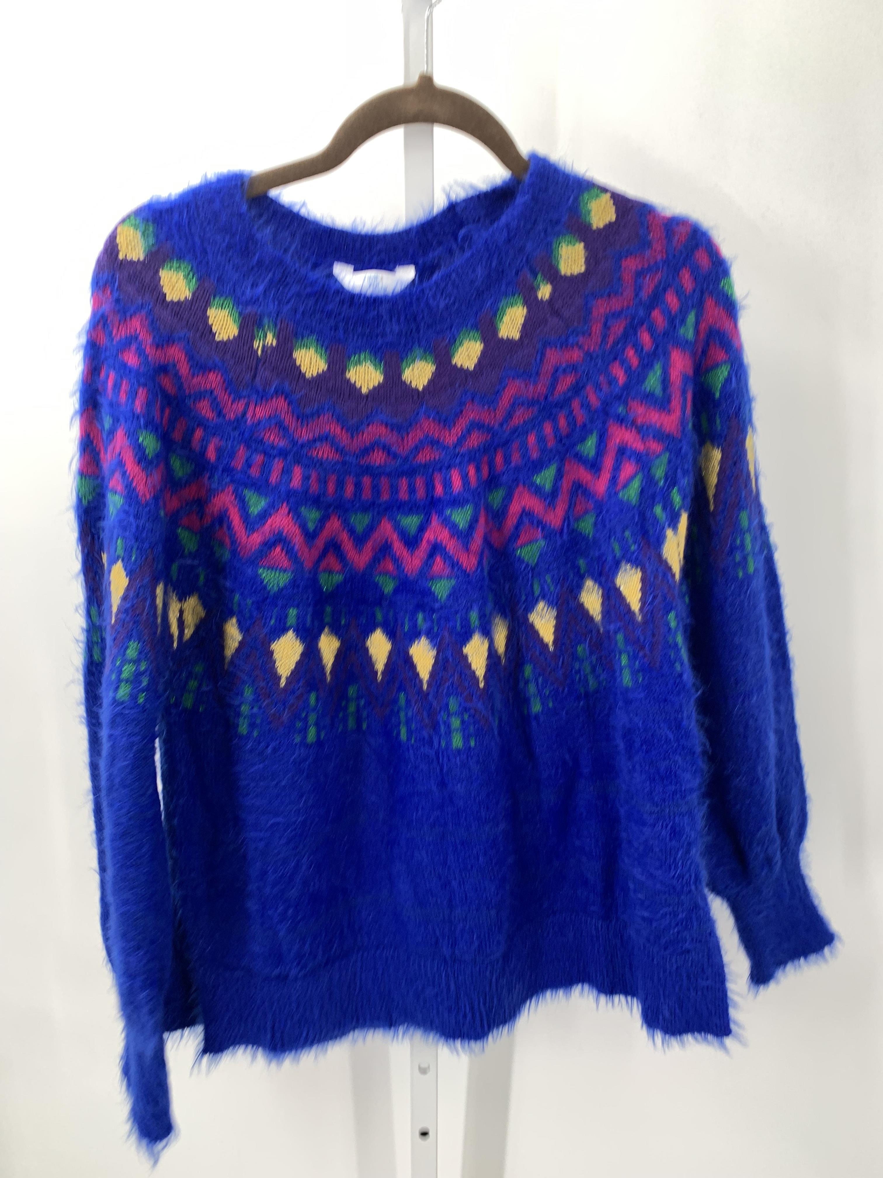 Time and Tru Size Large Misses Long Slv Sweater