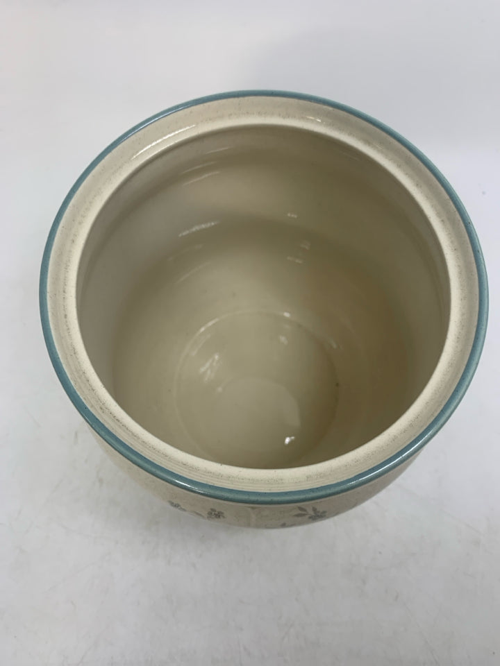VTG MARMALADE GOOSE APPLE STONEWARE CANISTER.