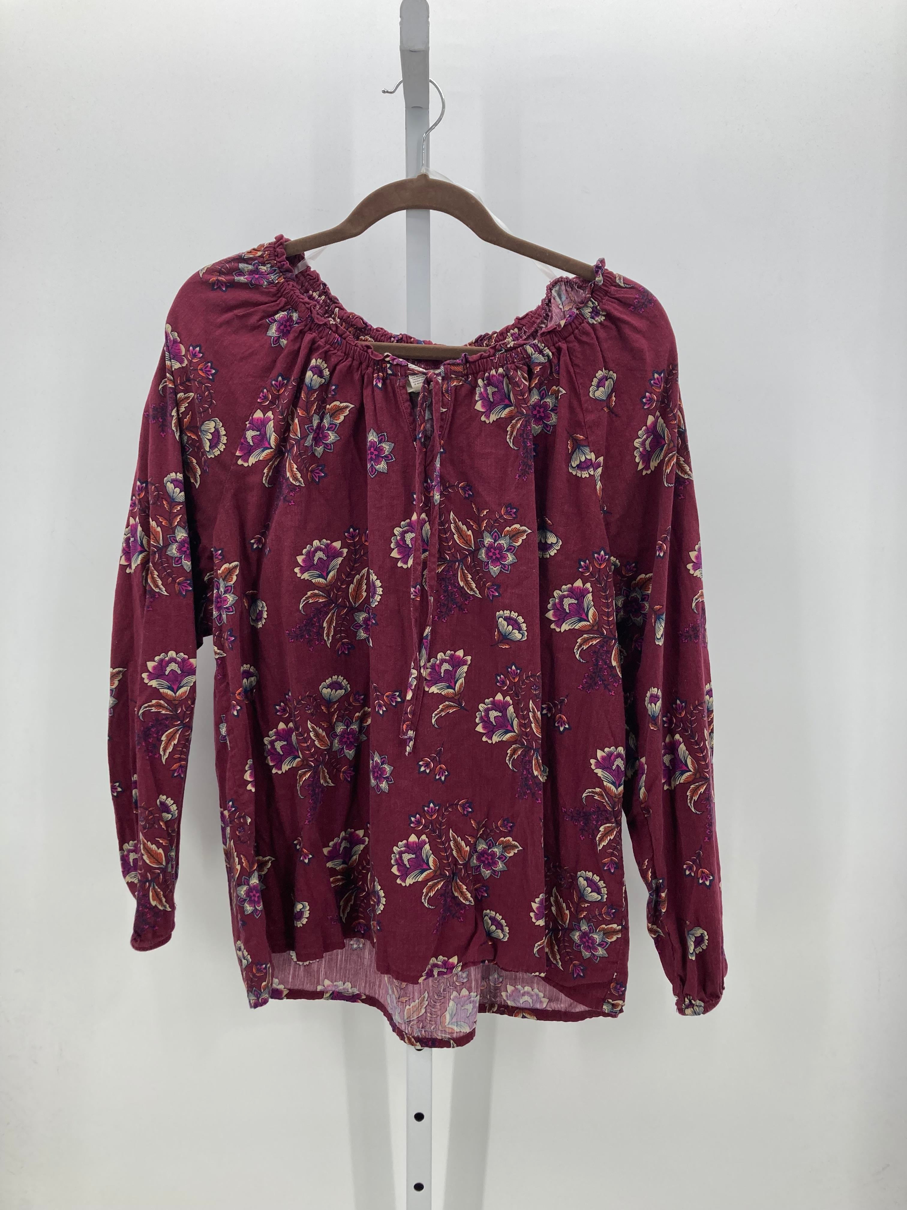 St. Johns Bay Size Extra Large Misses Long Sleeve Shirt