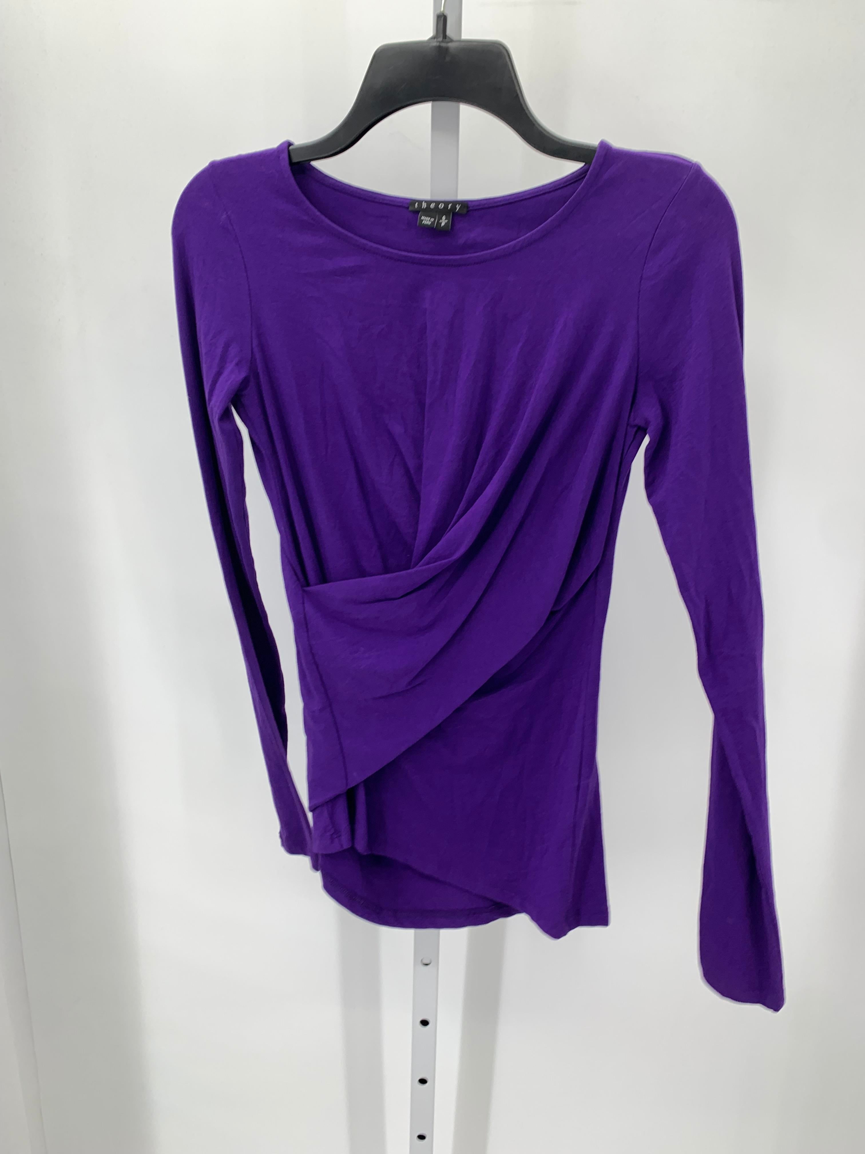 Theory Size Small Misses Long Sleeve Shirt