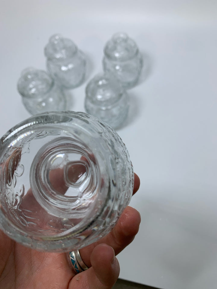 5 PRINCESS HOUSE MINI FANTASIA CANISTER JARS.