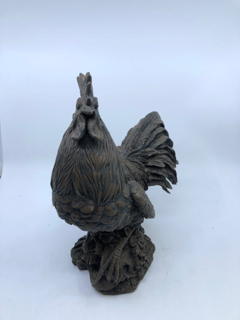 RESIN CARVED ROOSTER.