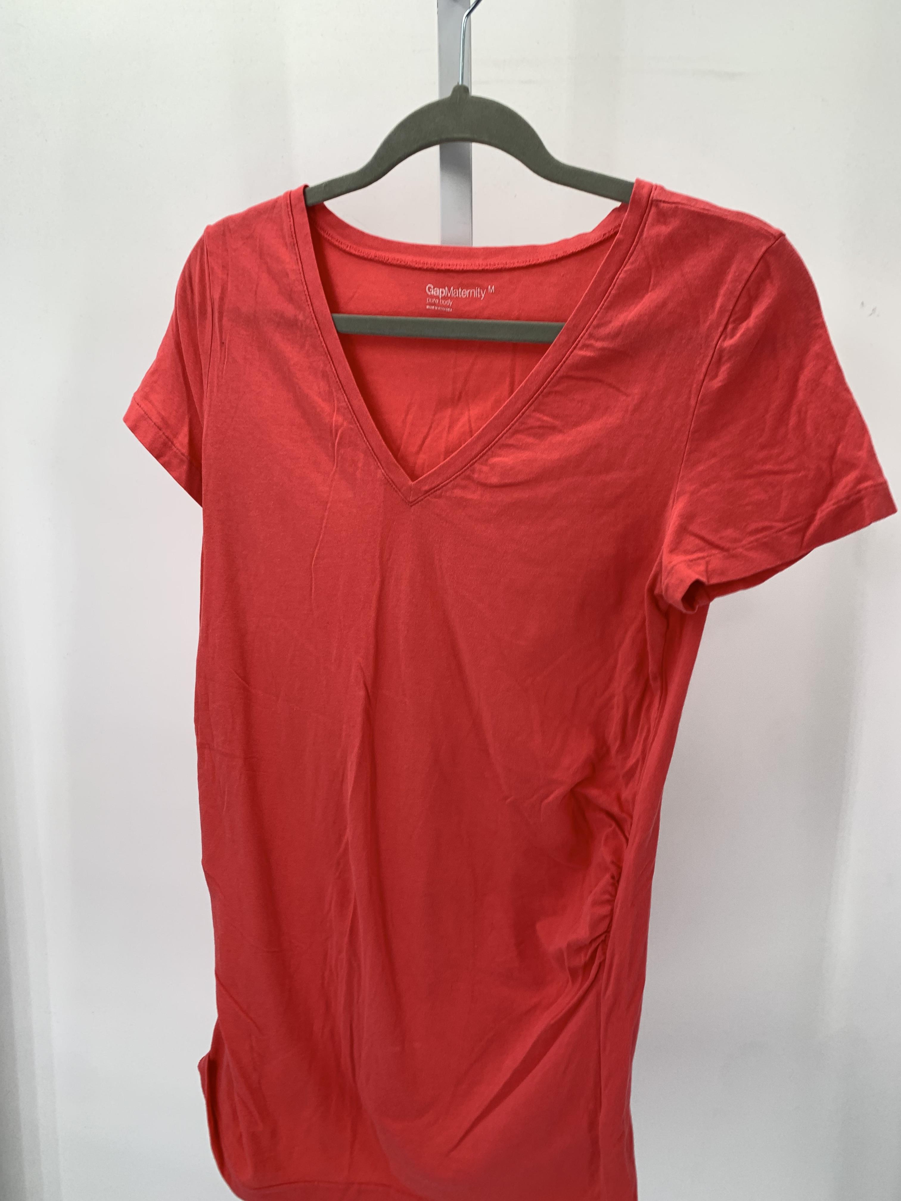 Gap Pink Size Medium Maternity Short Sleeve Shirt