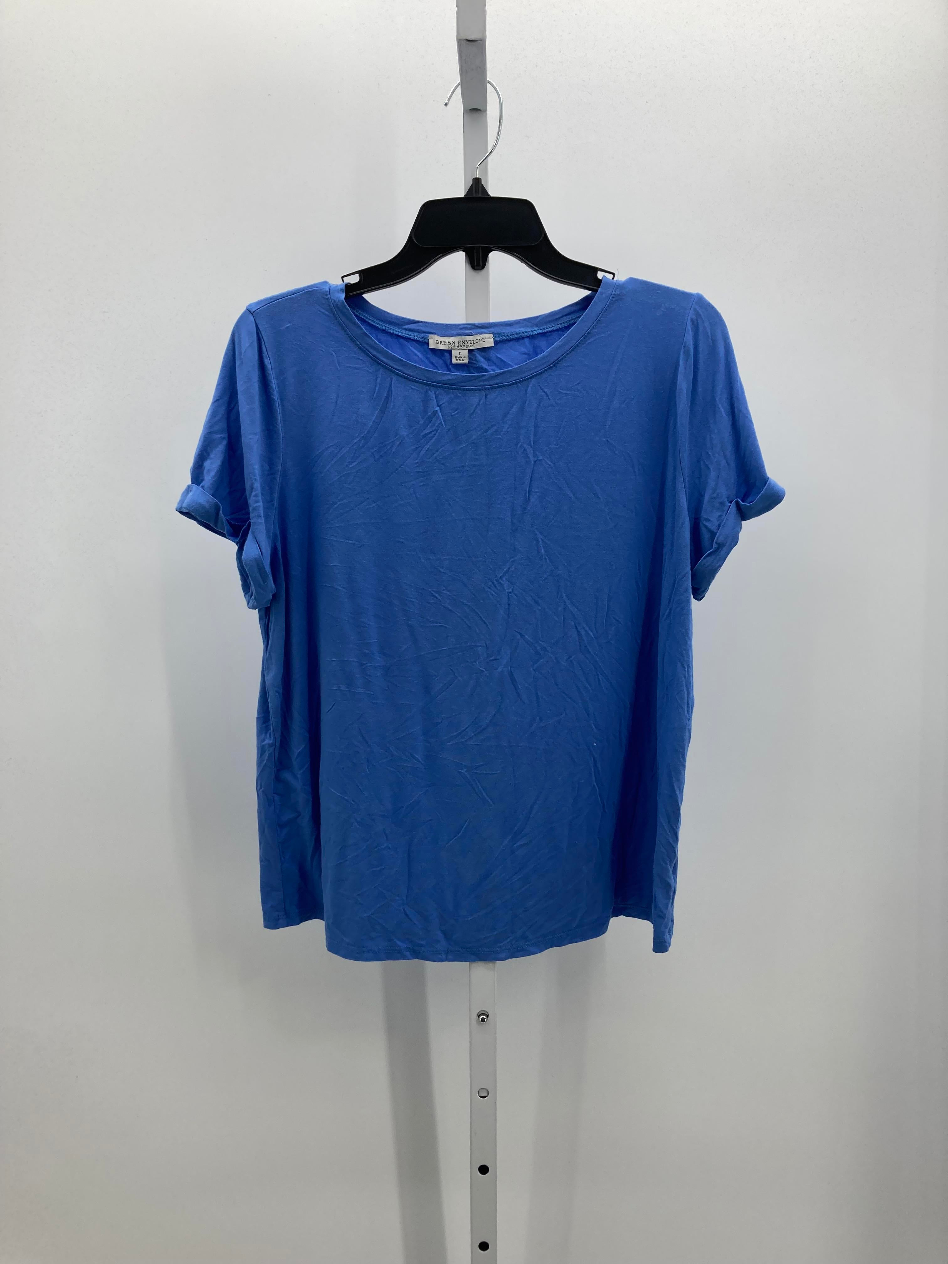 Green Envelope Size Large Misses Short Sleeve Shirt
