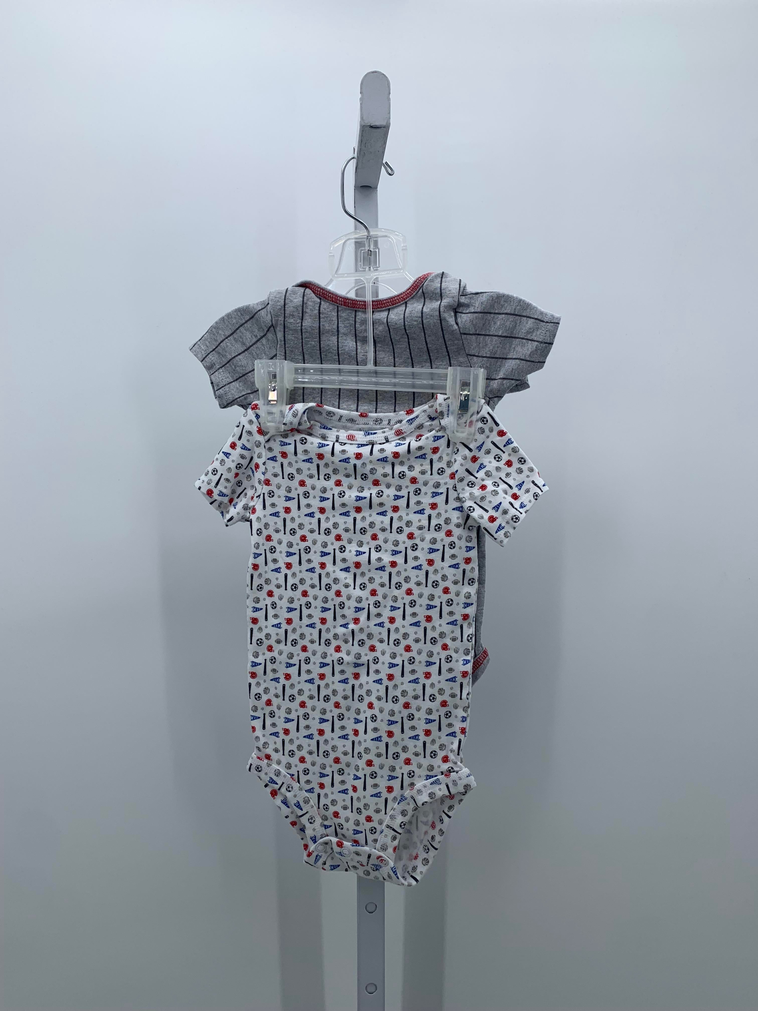 TWO BASEBALL SHORT SLV BODY SUIT