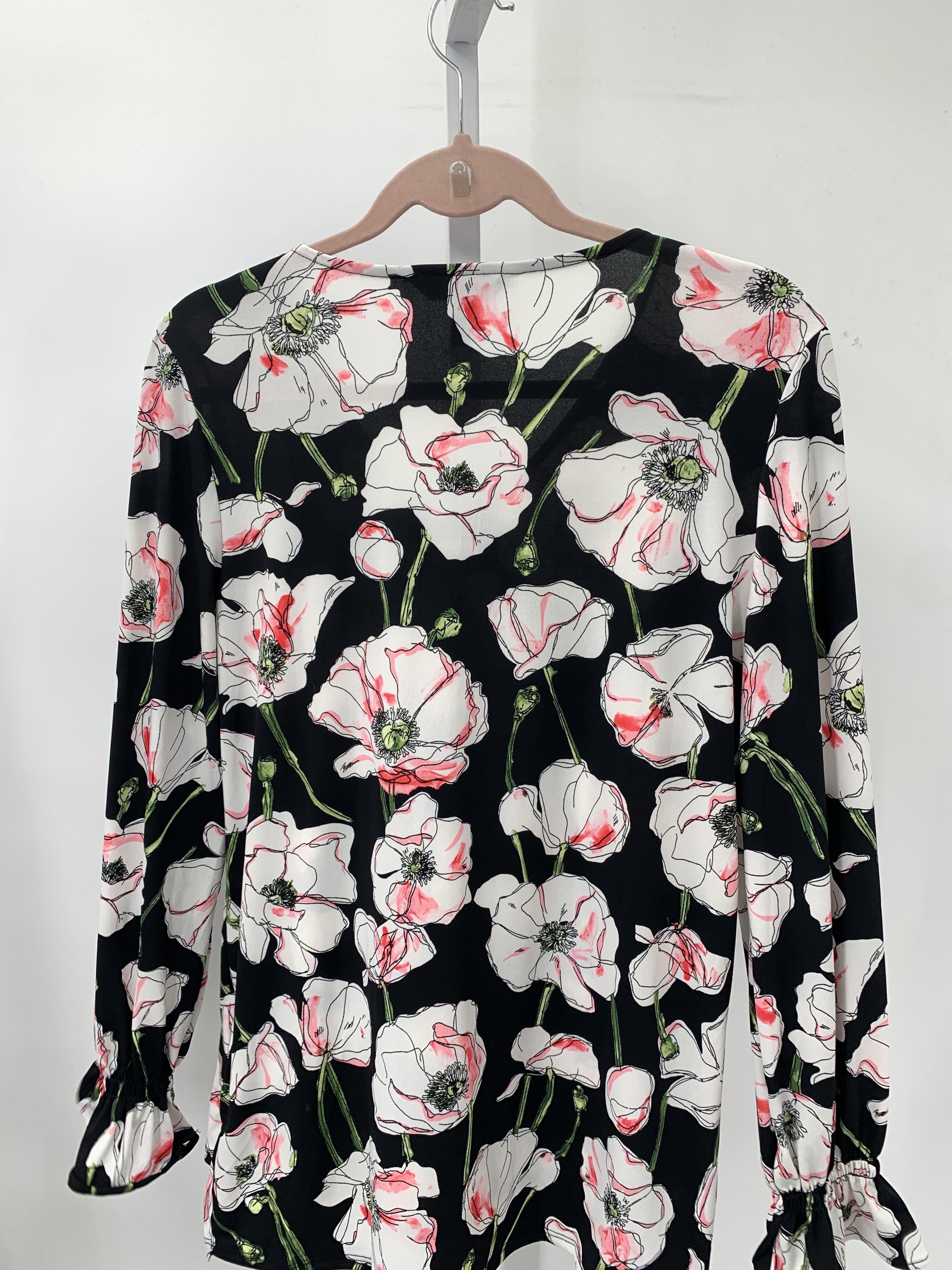 Ellen Tracy Size Medium Misses Long Sleeve Shirt