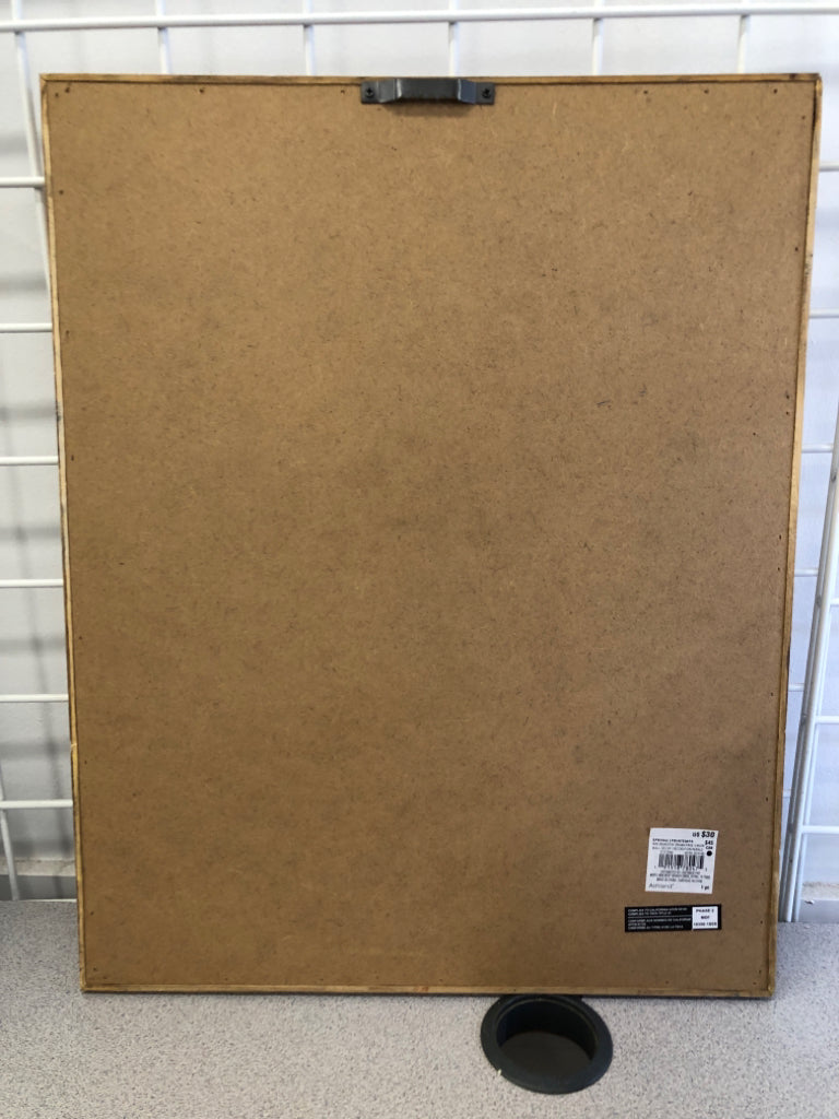 BE KIND RAINBOW IN WOOD FRAME.