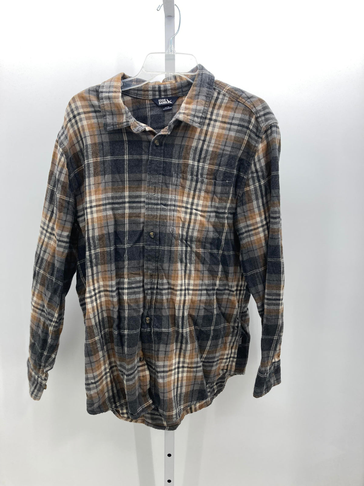 PLAID BTN DOWN