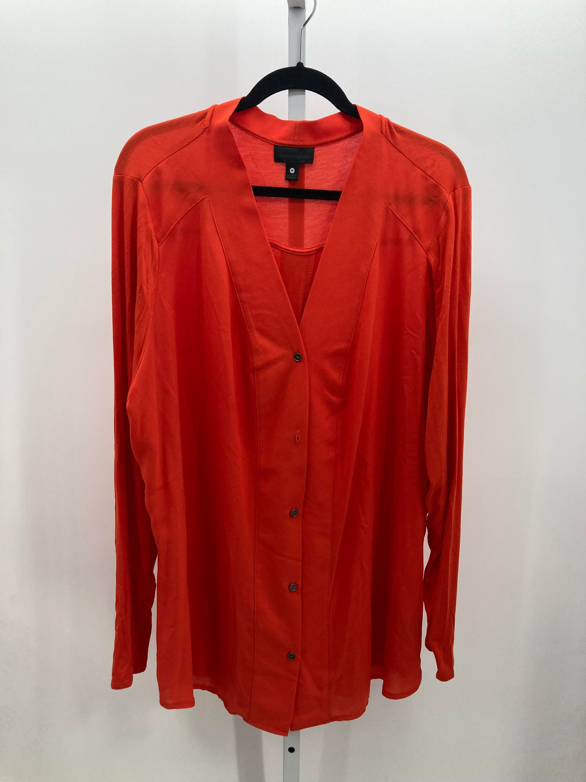 Worthington Size 3X Womens Long Sleeve Shirt