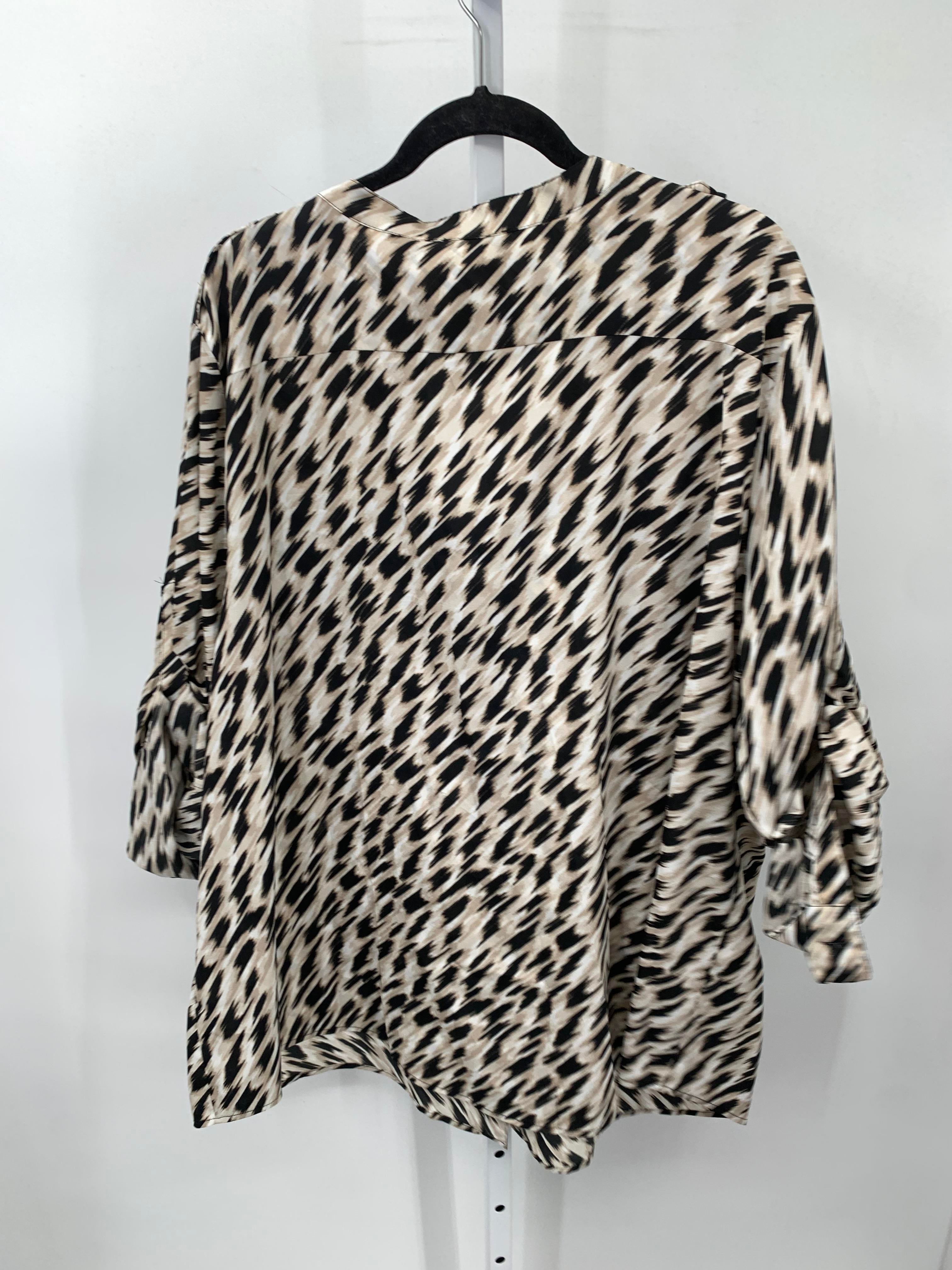 Calvin Klein Size 3X Womens 3/4 Sleeve Shirt