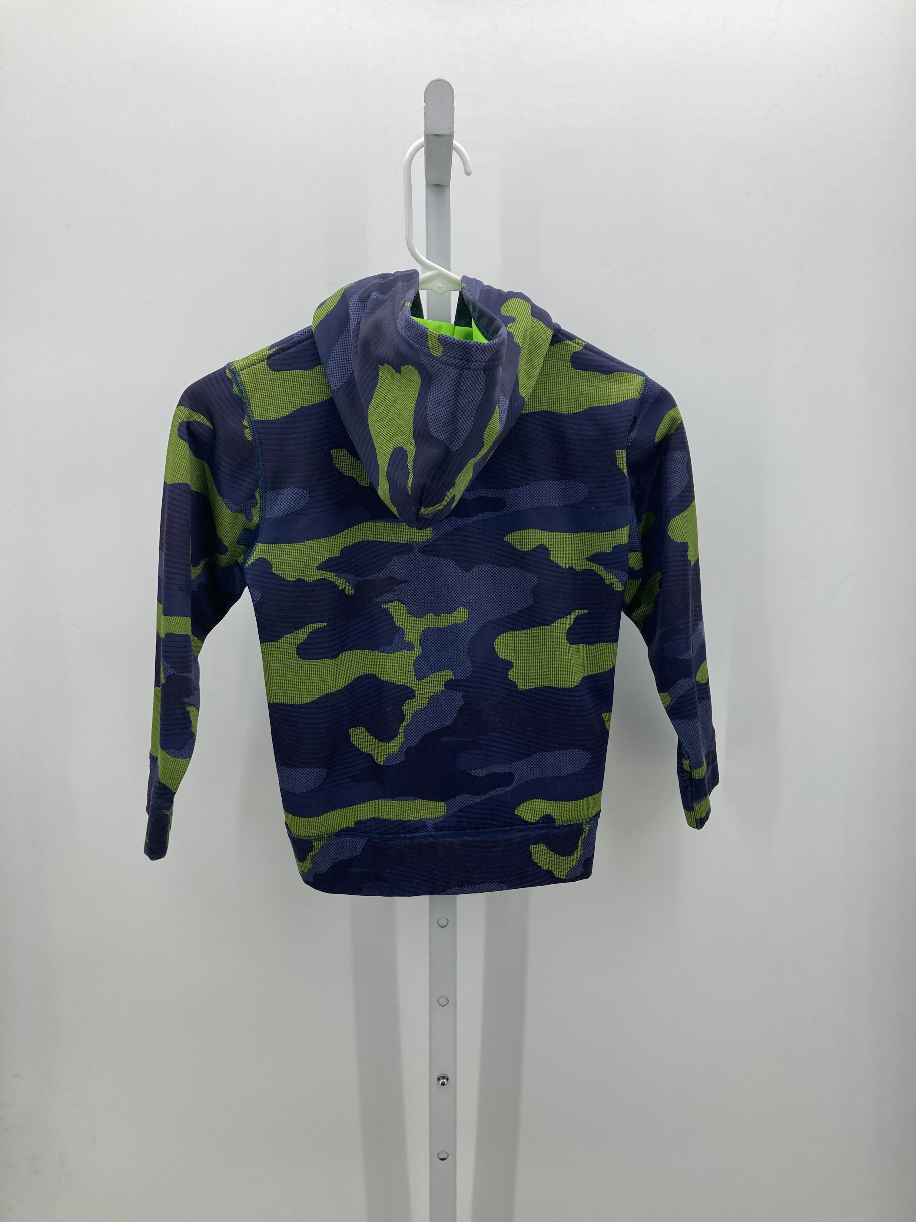 GREEN CAMO HOODED ZIP