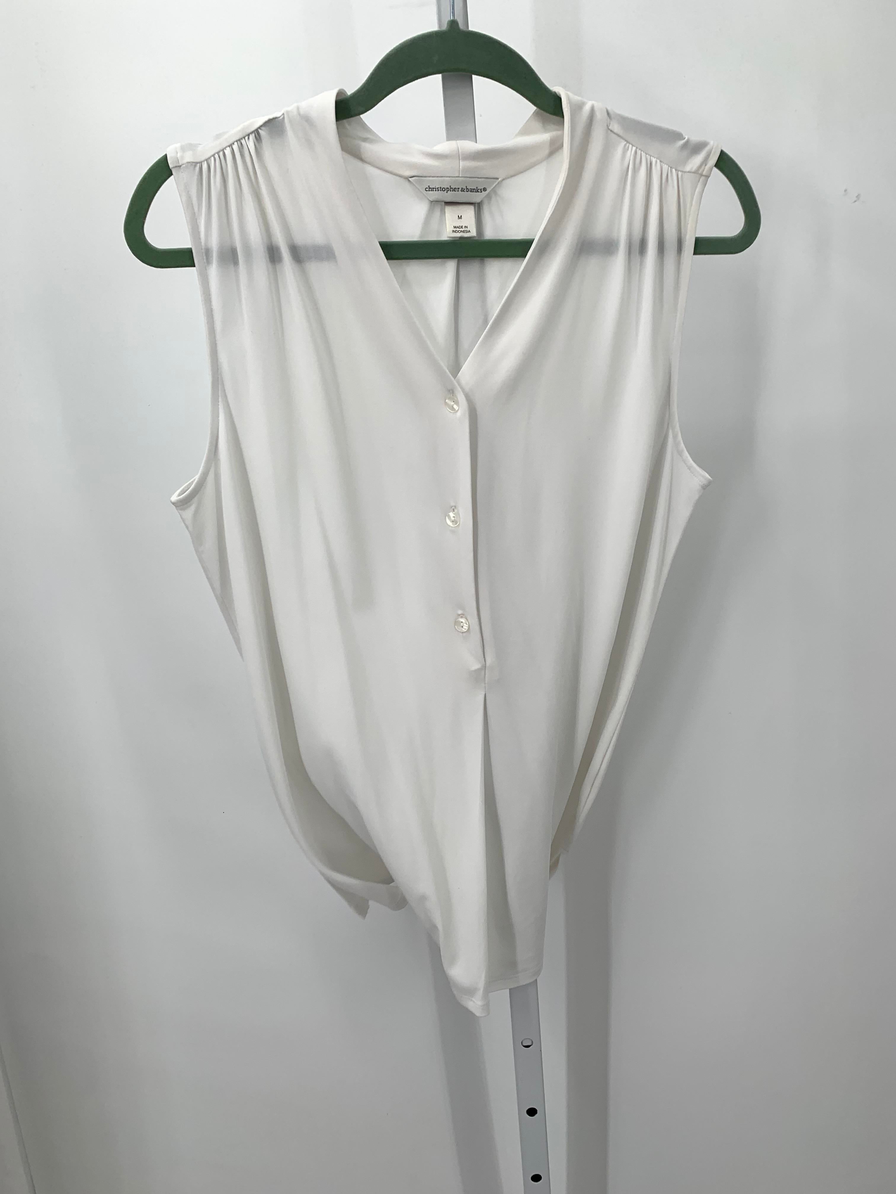 Christopher & Banks Size Medium Misses Sleeveless Shirt