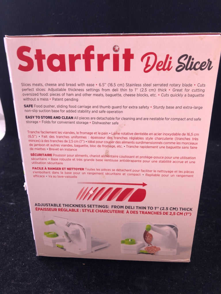 NIB STARFRIT DELI SLICER.
