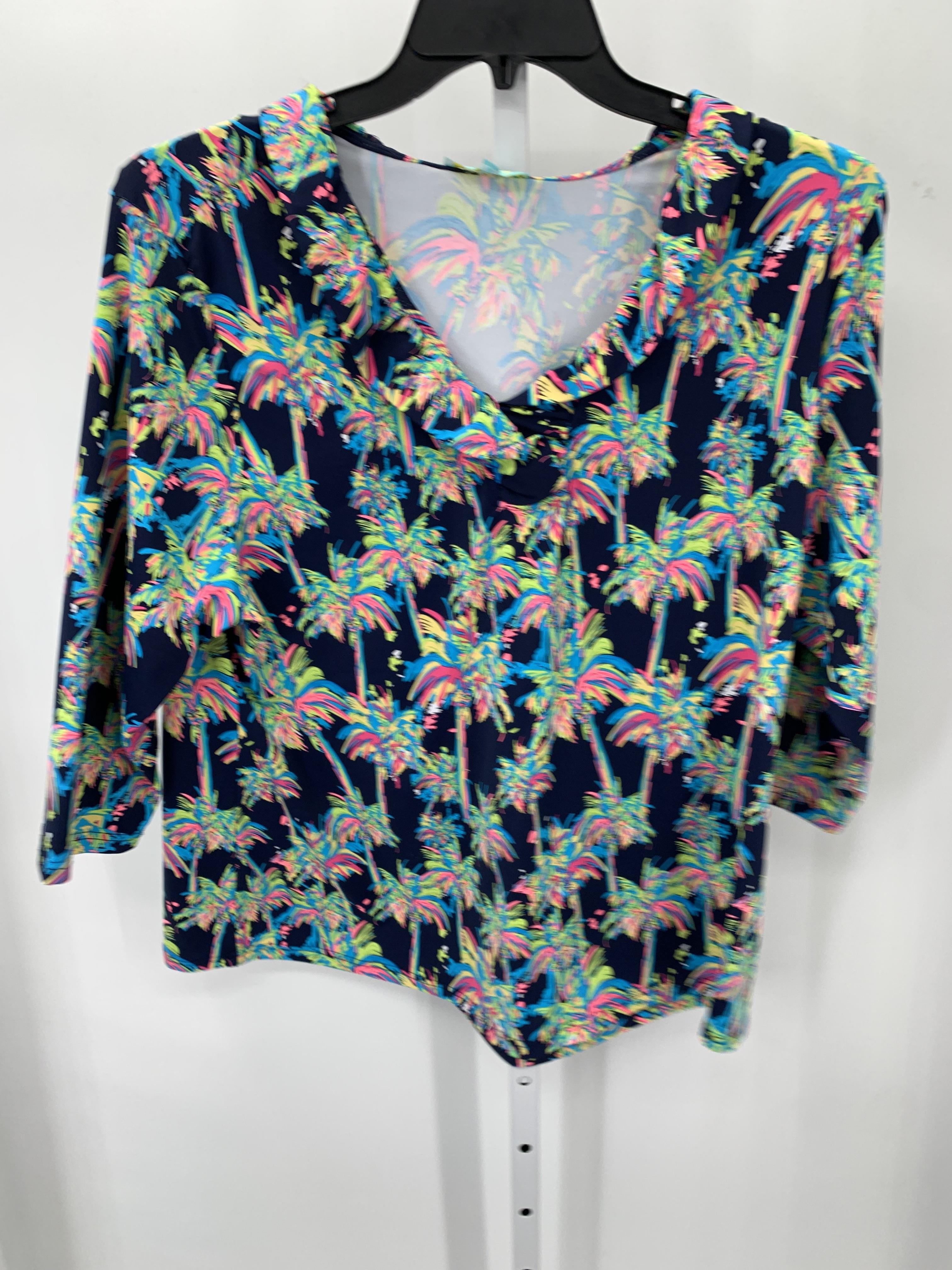 Size 1X Womens 3/4 Sleeve Shirt