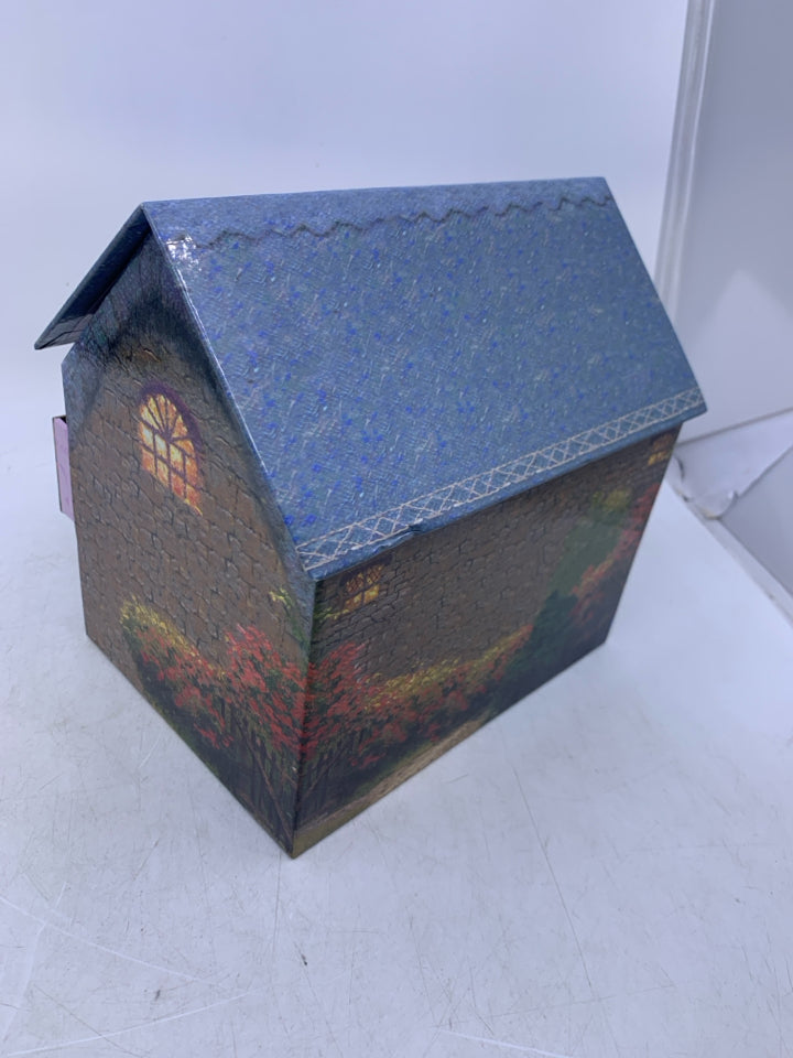 PAPER HOUSE W/ LIFT TOP 2 DRAWERS ENVELOPE STORAGE.