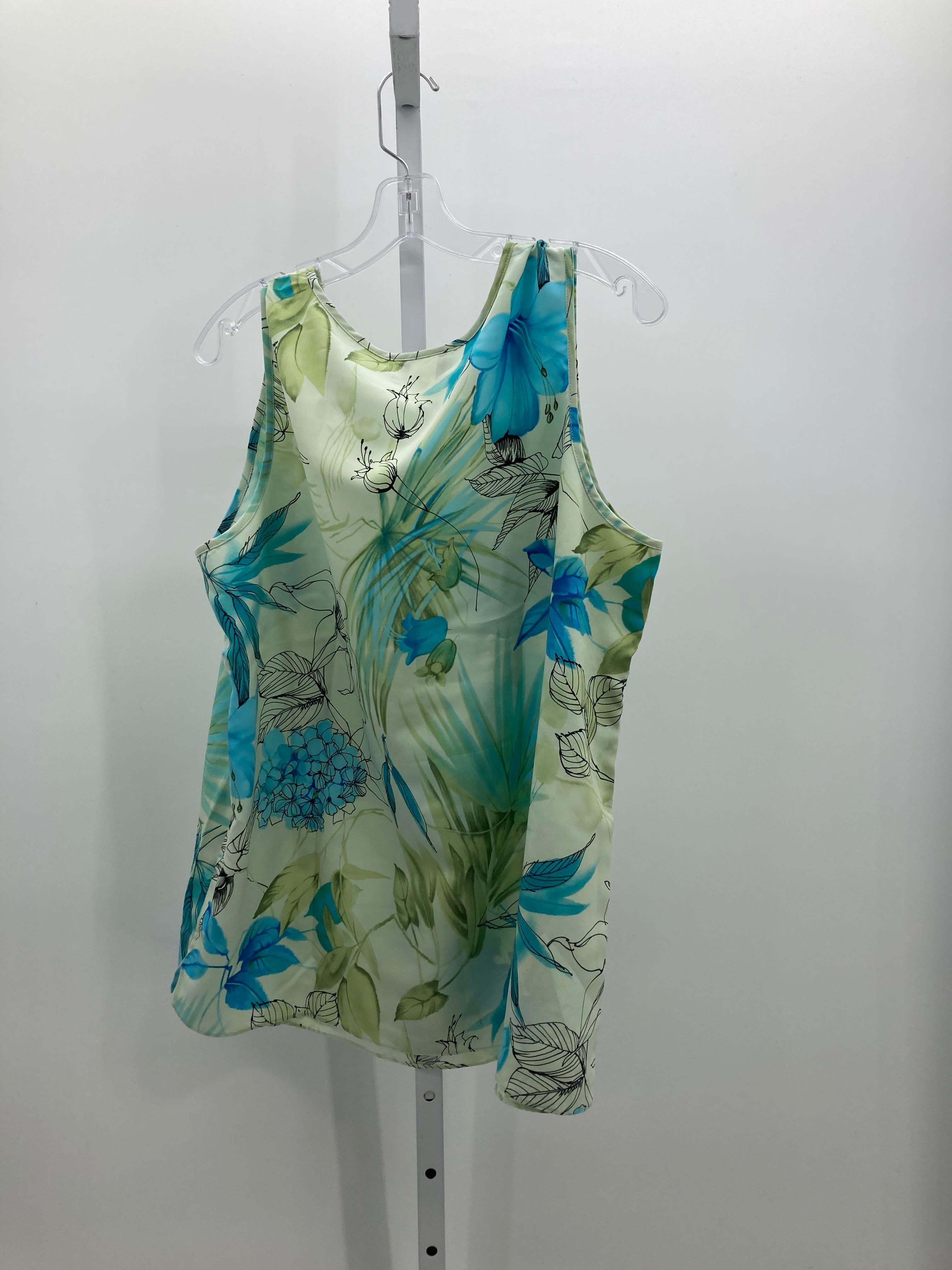 Size 1X Womens Sleeveless Shirt