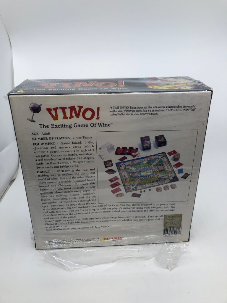 NIB VINO! BOARD GAME.