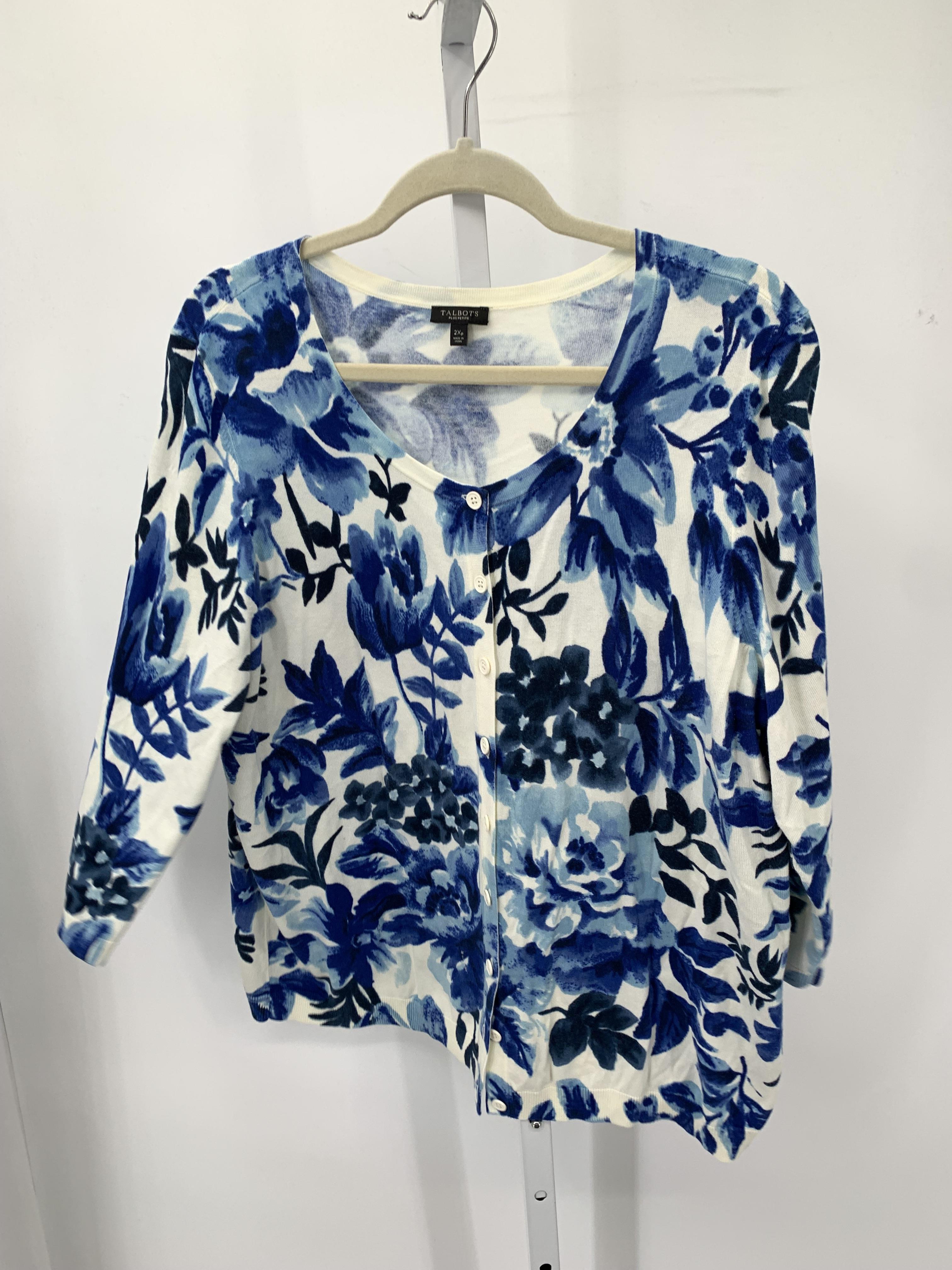 Talbots Size 2XP Womens 3/4 Sleeve Sweater