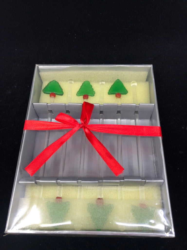 6 NIB TREE STIRRERS.