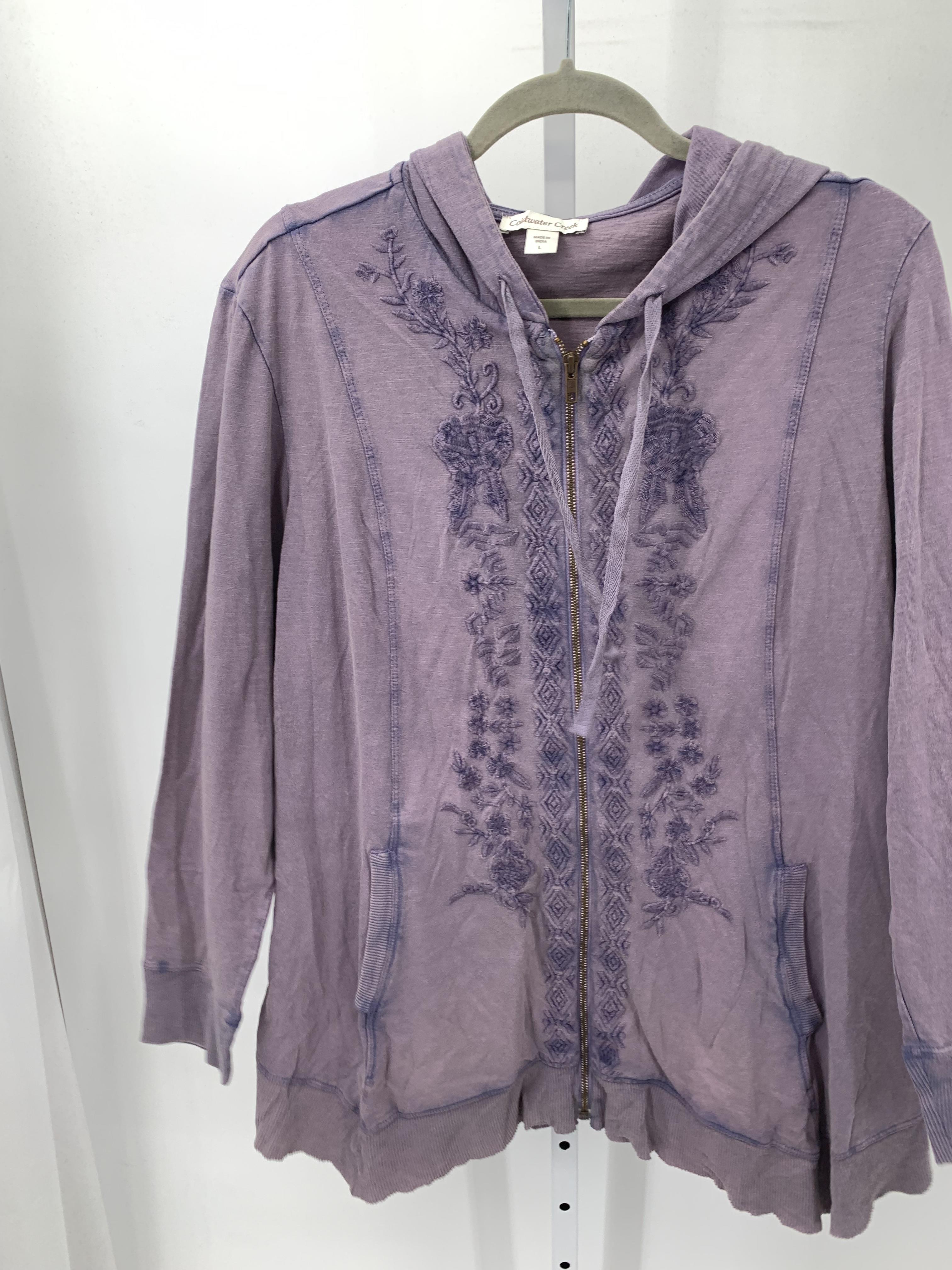 Coldwater Creek Size Large Misses Sweat Jacket