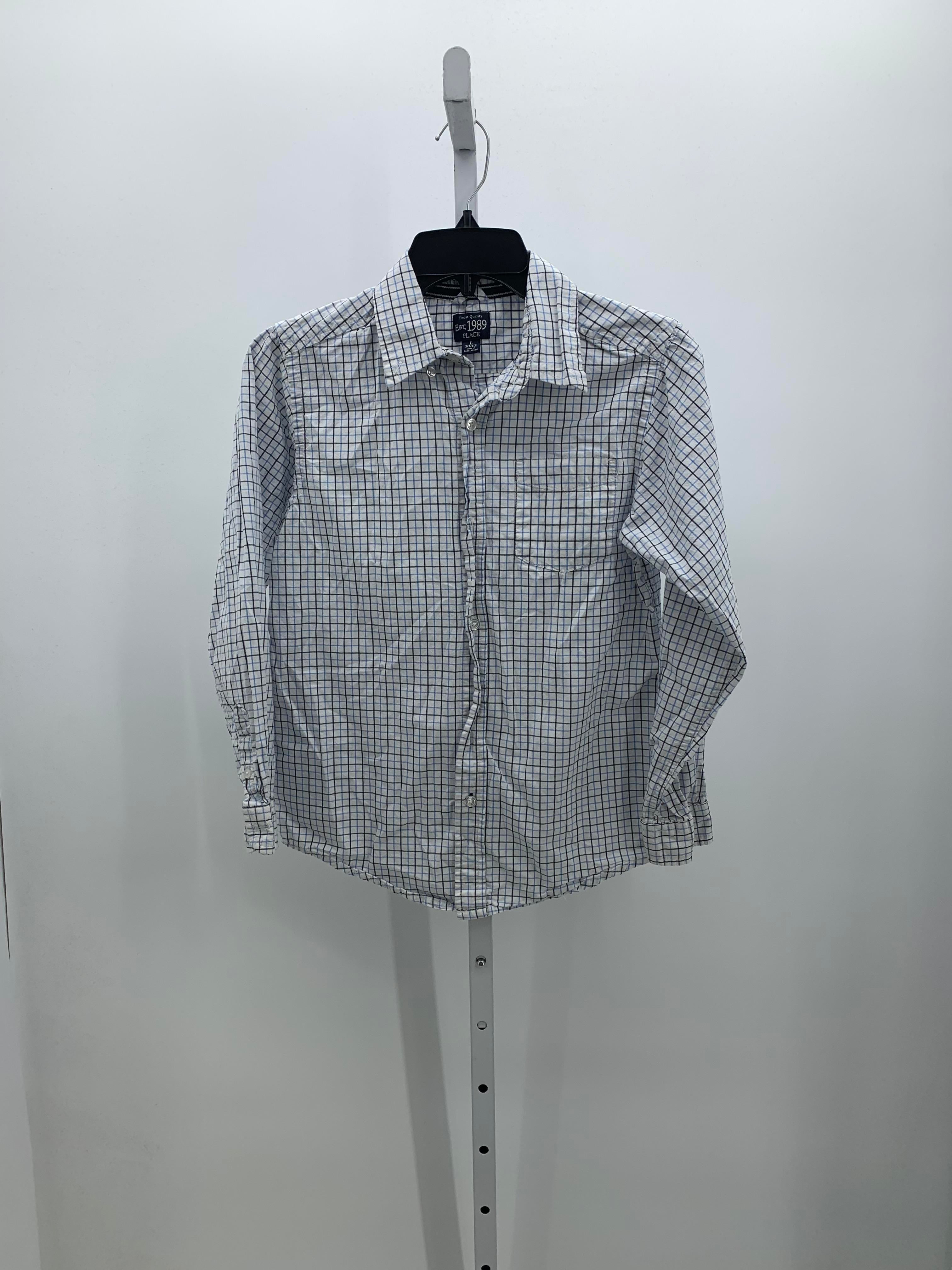 BLUE PLAID BTN DOWN