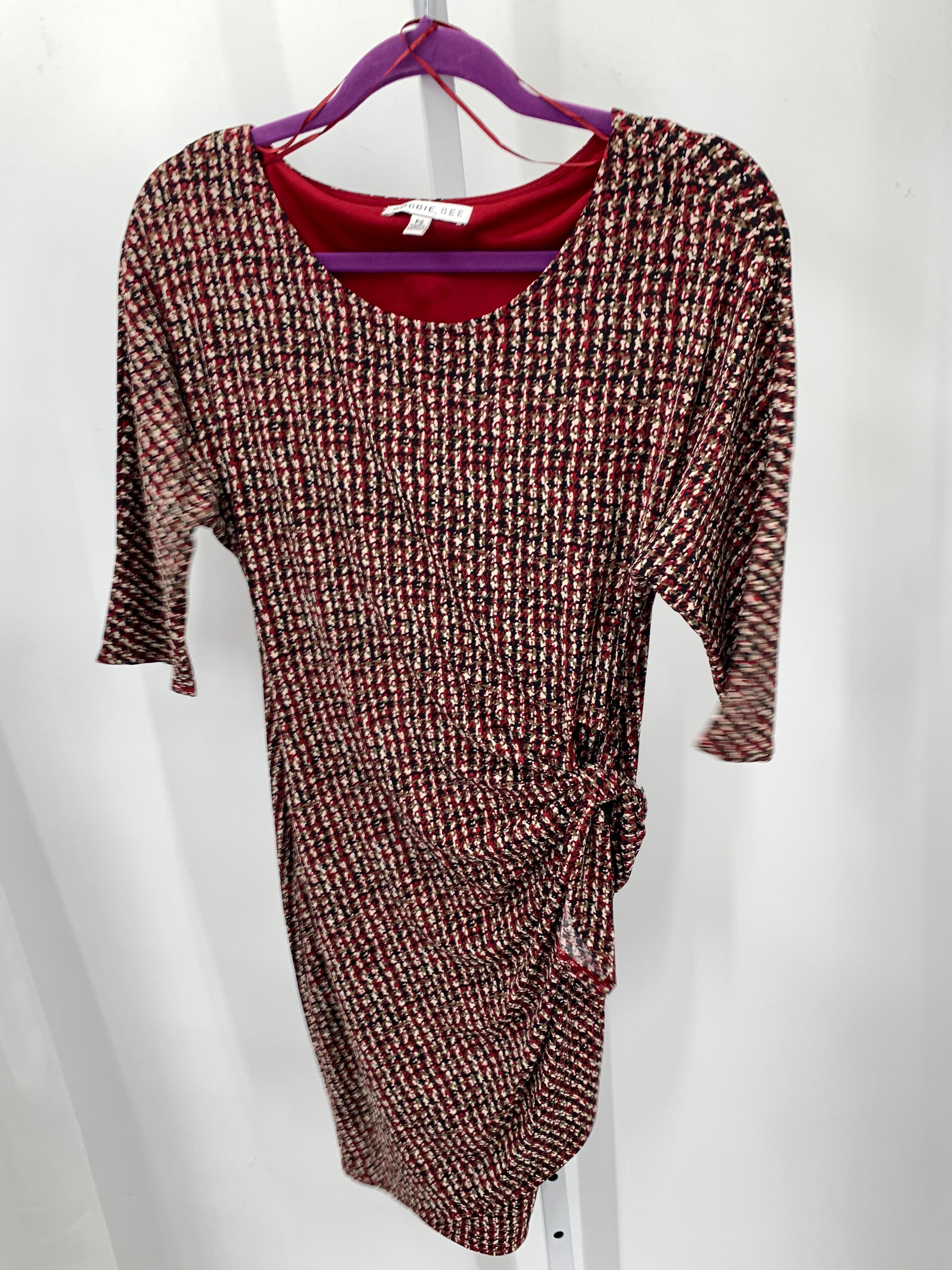 Robbie Bee Size Small Petite Petite Short Sleeve Dress