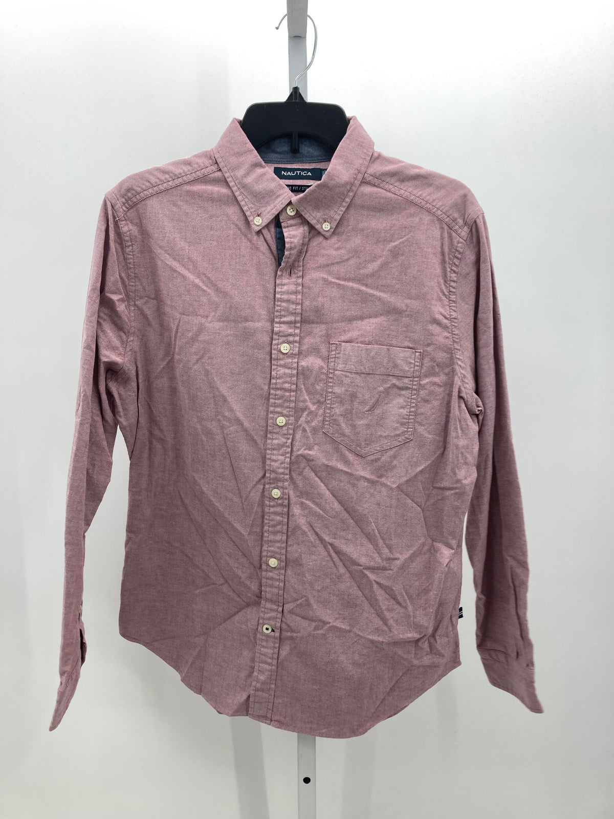 MAROON/WHITE CLASSIC FIT BUTTON DOWN