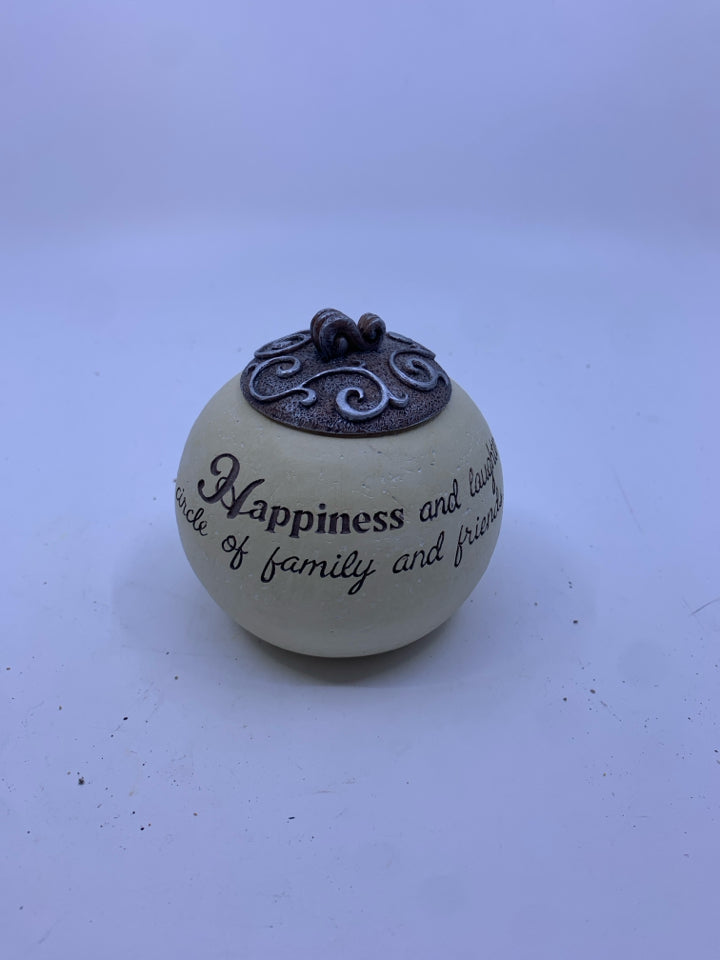 HAPPINESS TEA LIGHT HOLDER.