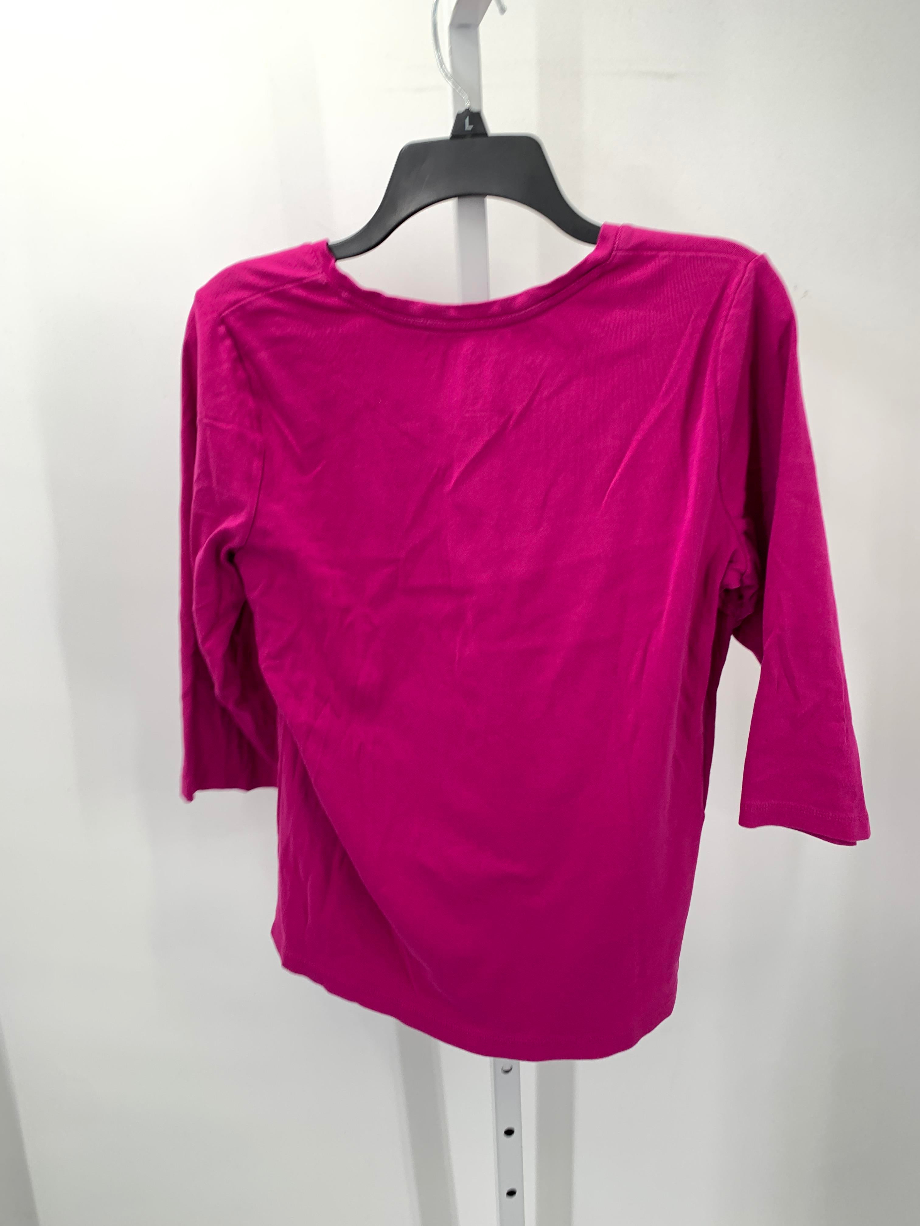 St. Johns Bay Size Large Misses 3/4 Sleeve Shirt