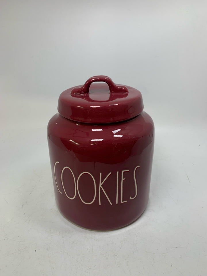 "COOKIES" CERAMIC COOKIE JAR.