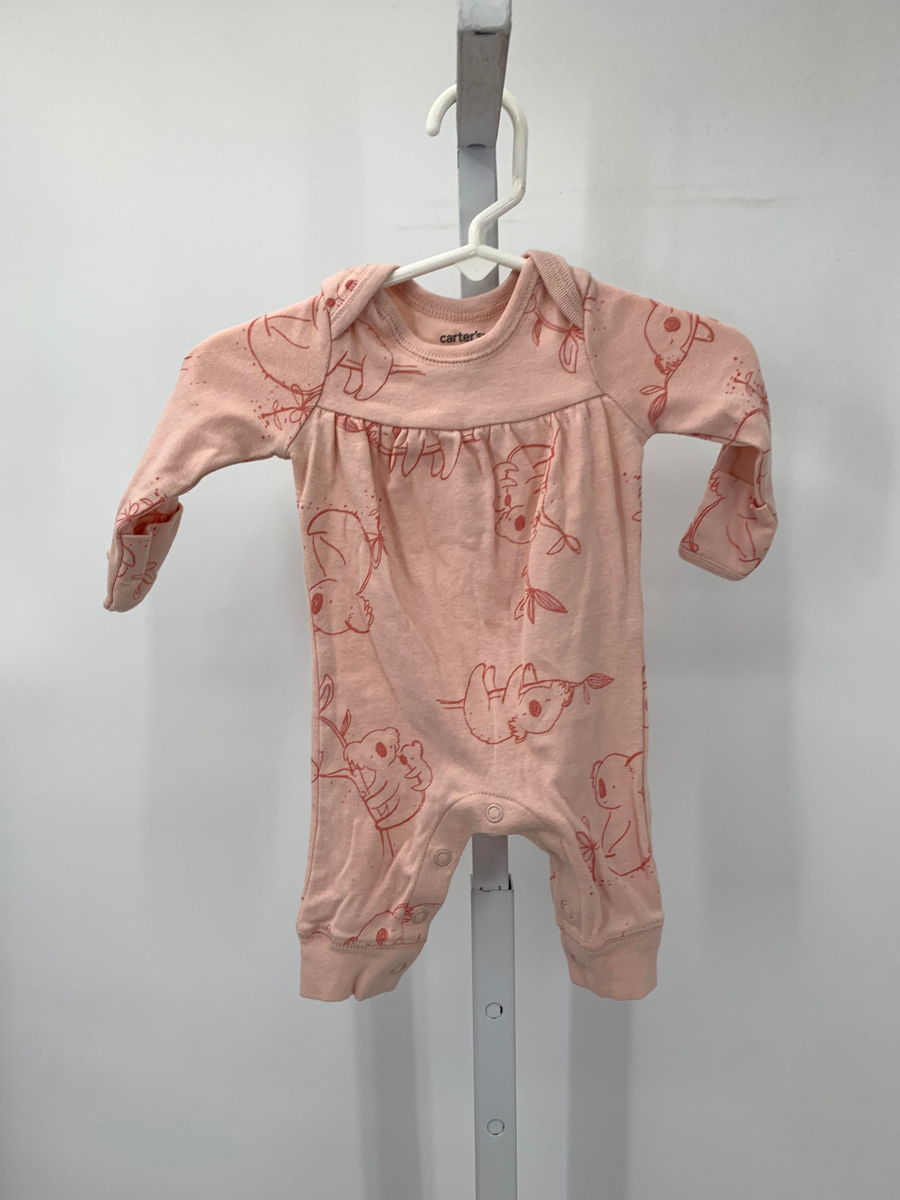 Carters Size Newborn Girls Long Slv. Romper