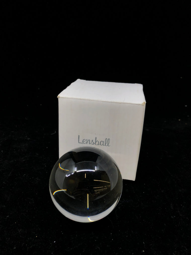 GLASS LENSBALL W/BOX.