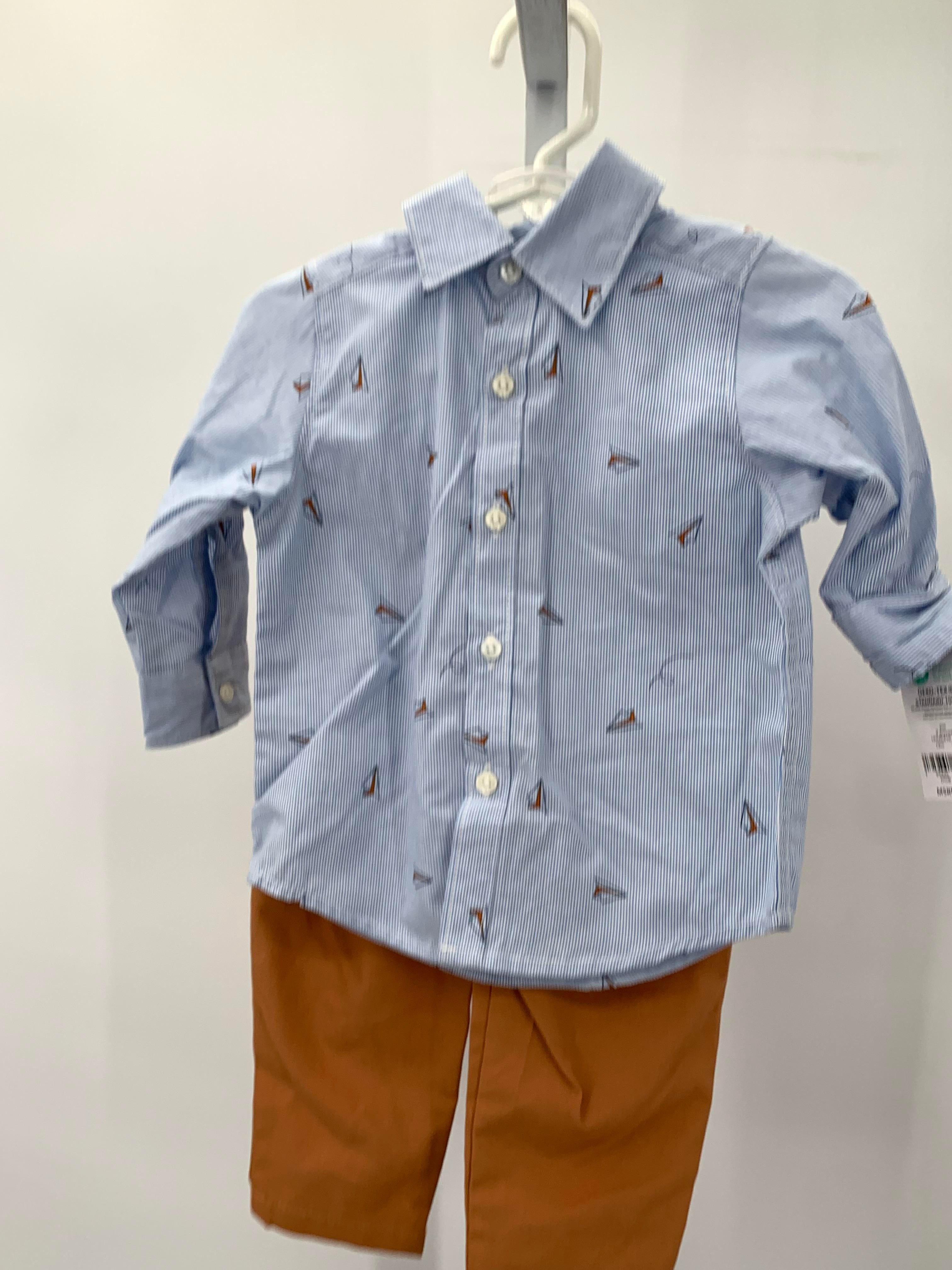 NEW PAPER AIRPLANES SHIRT AND BROWN PANTS